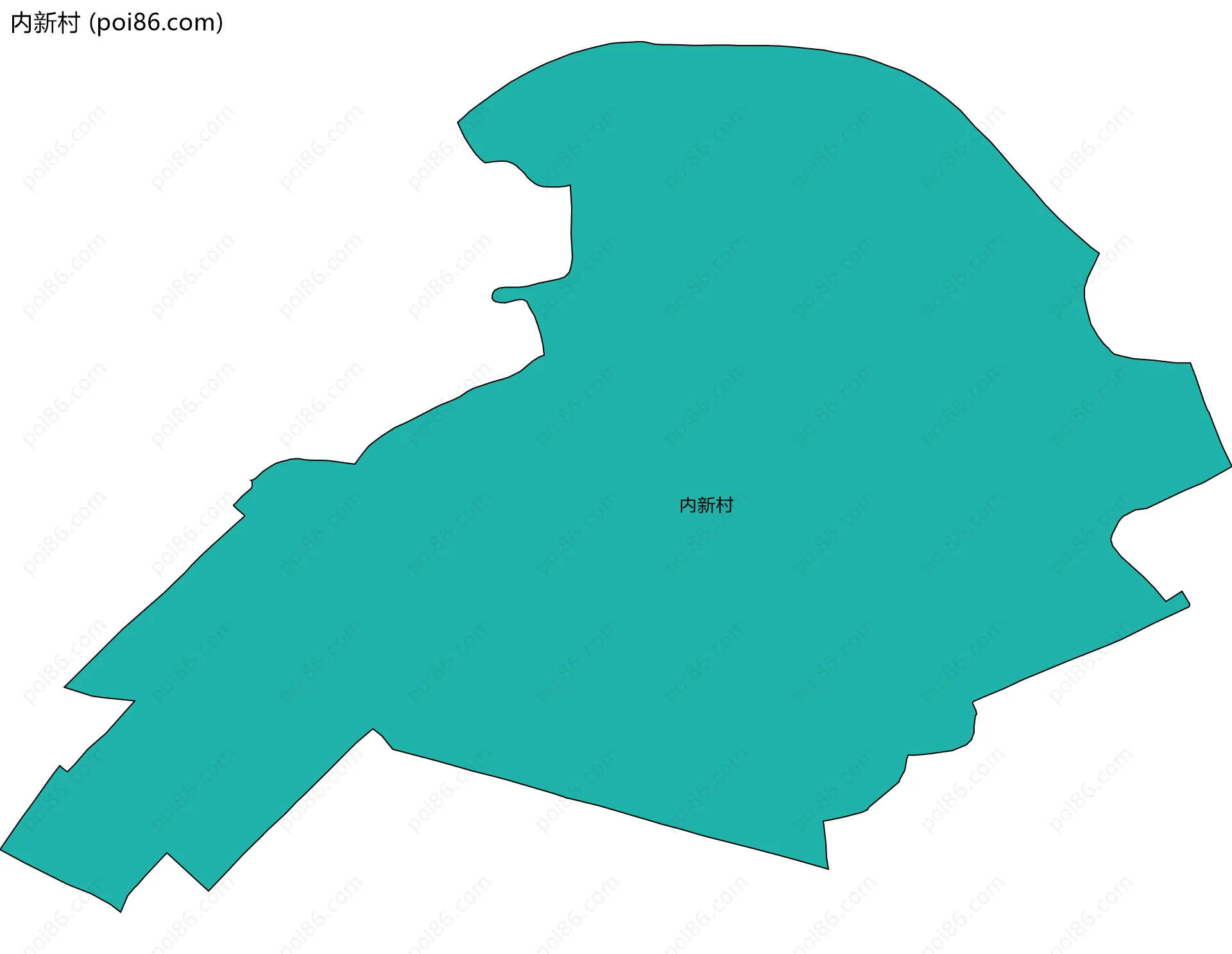 内新村边界地图