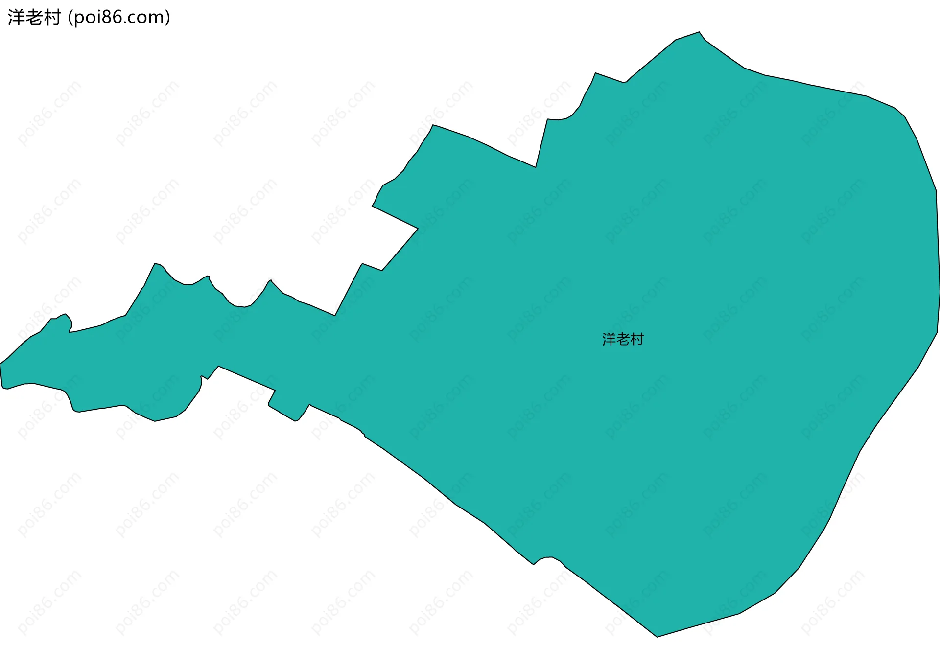 洋老村边界地图