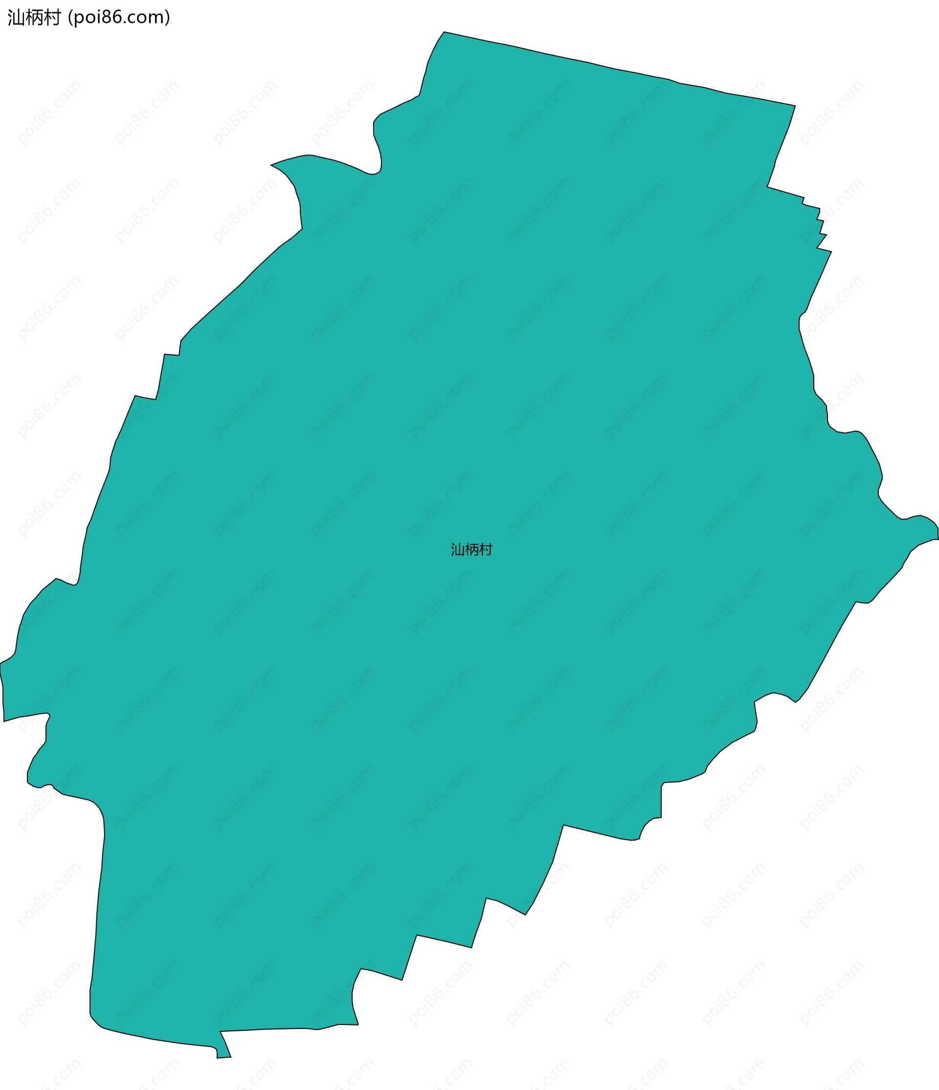 汕柄村边界地图