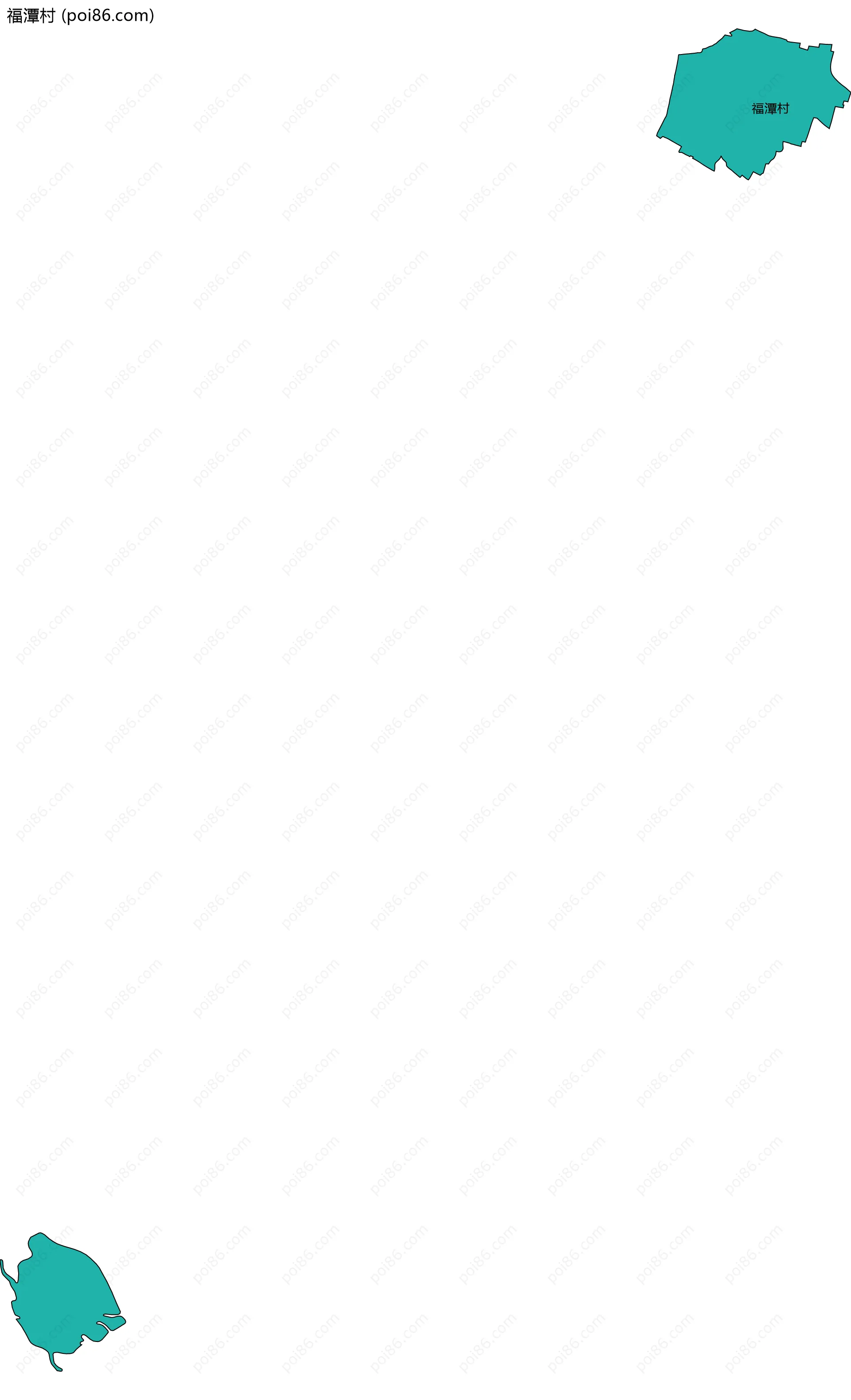 福潭村边界地图