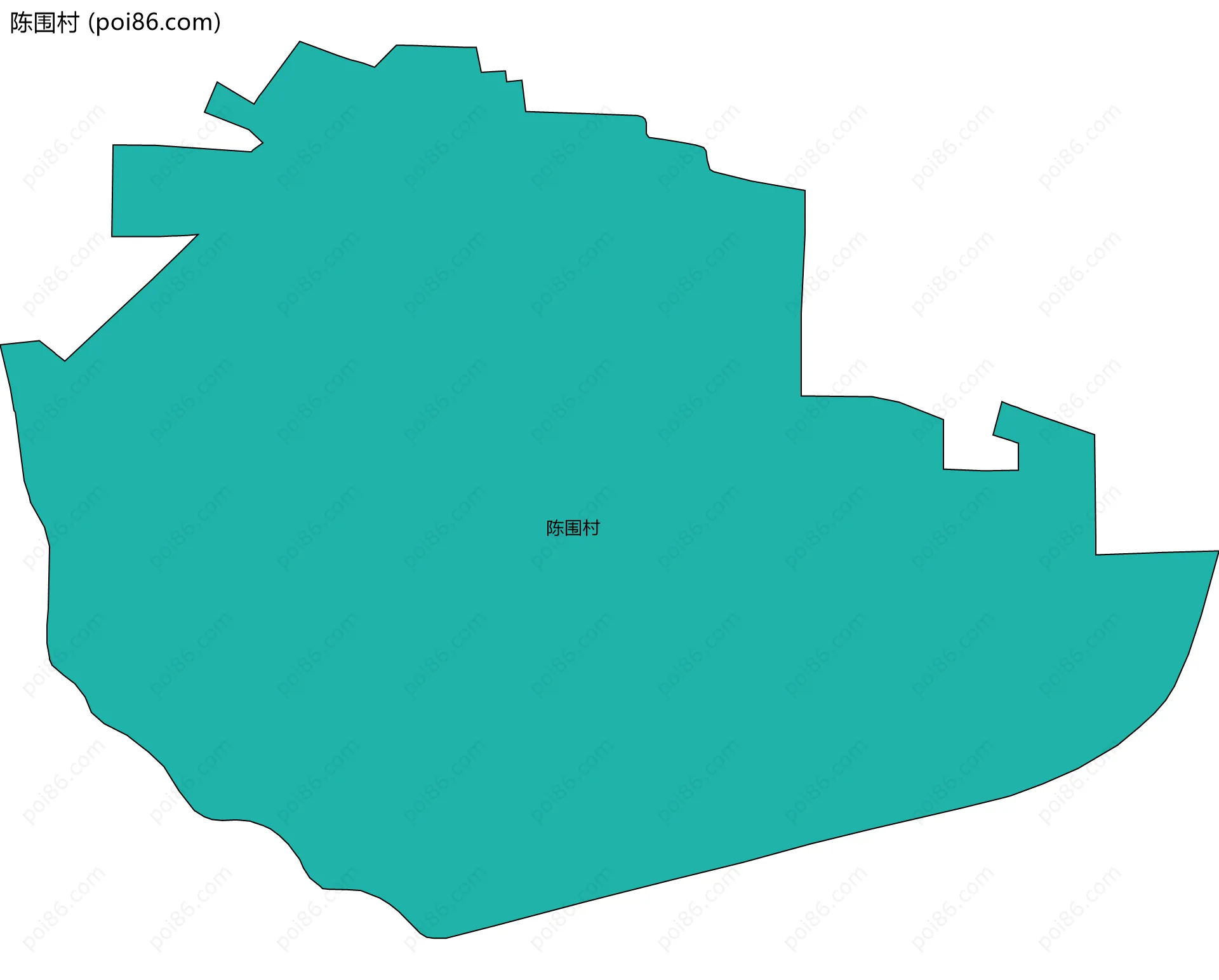 陈围村边界地图