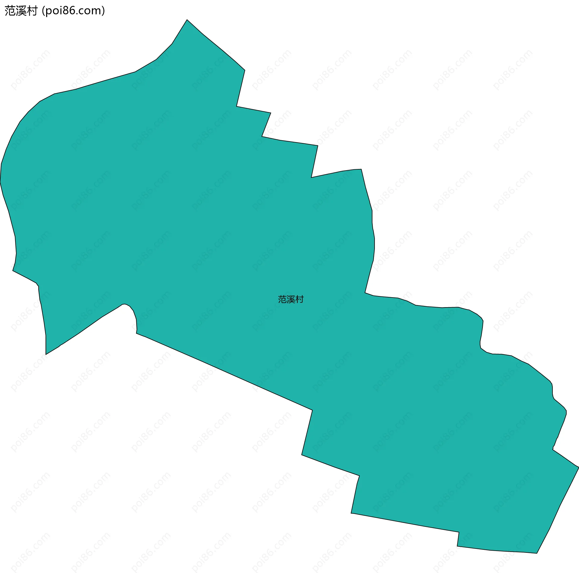 范溪村边界地图