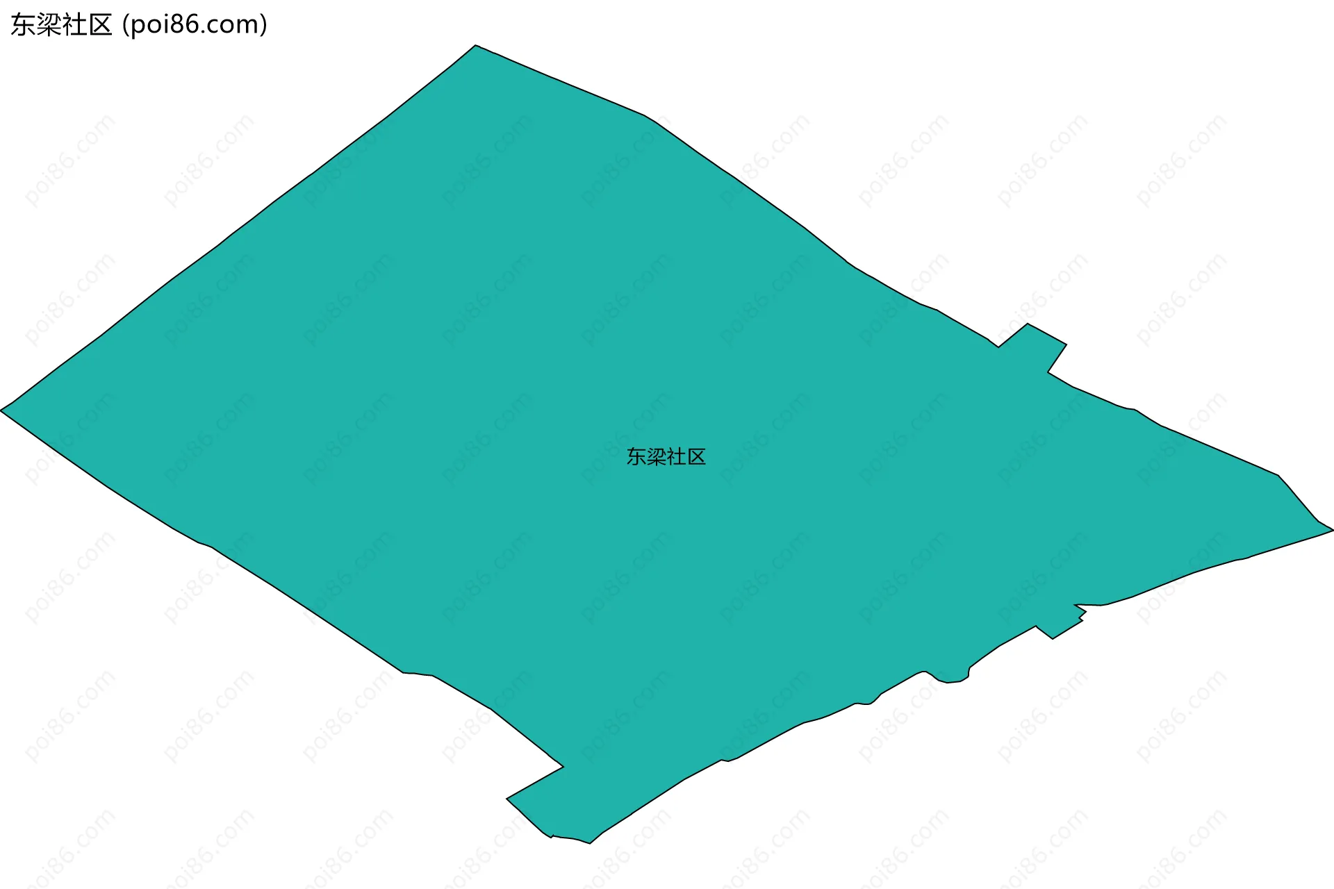 东梁社区边界地图