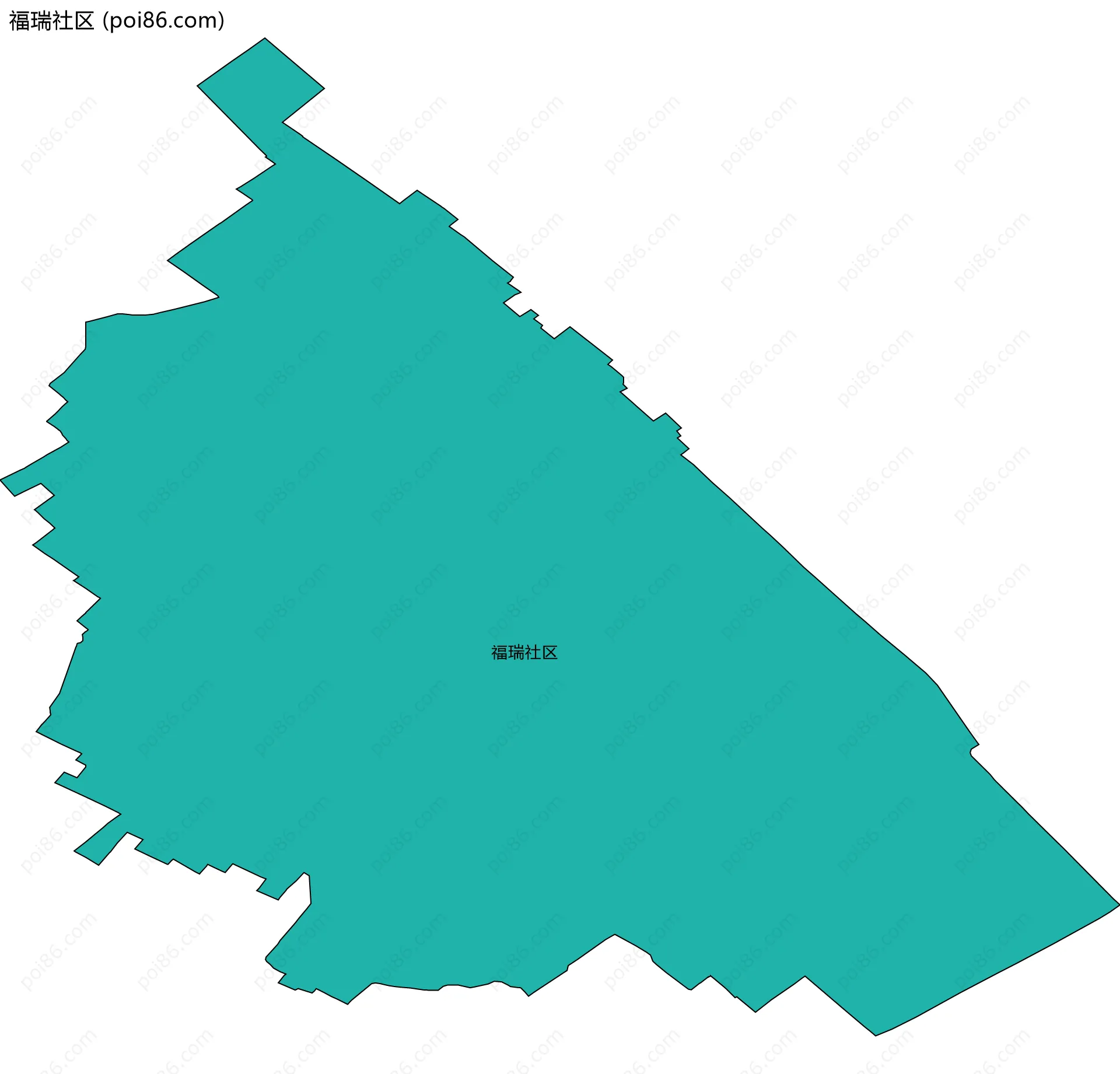 福瑞社区边界地图