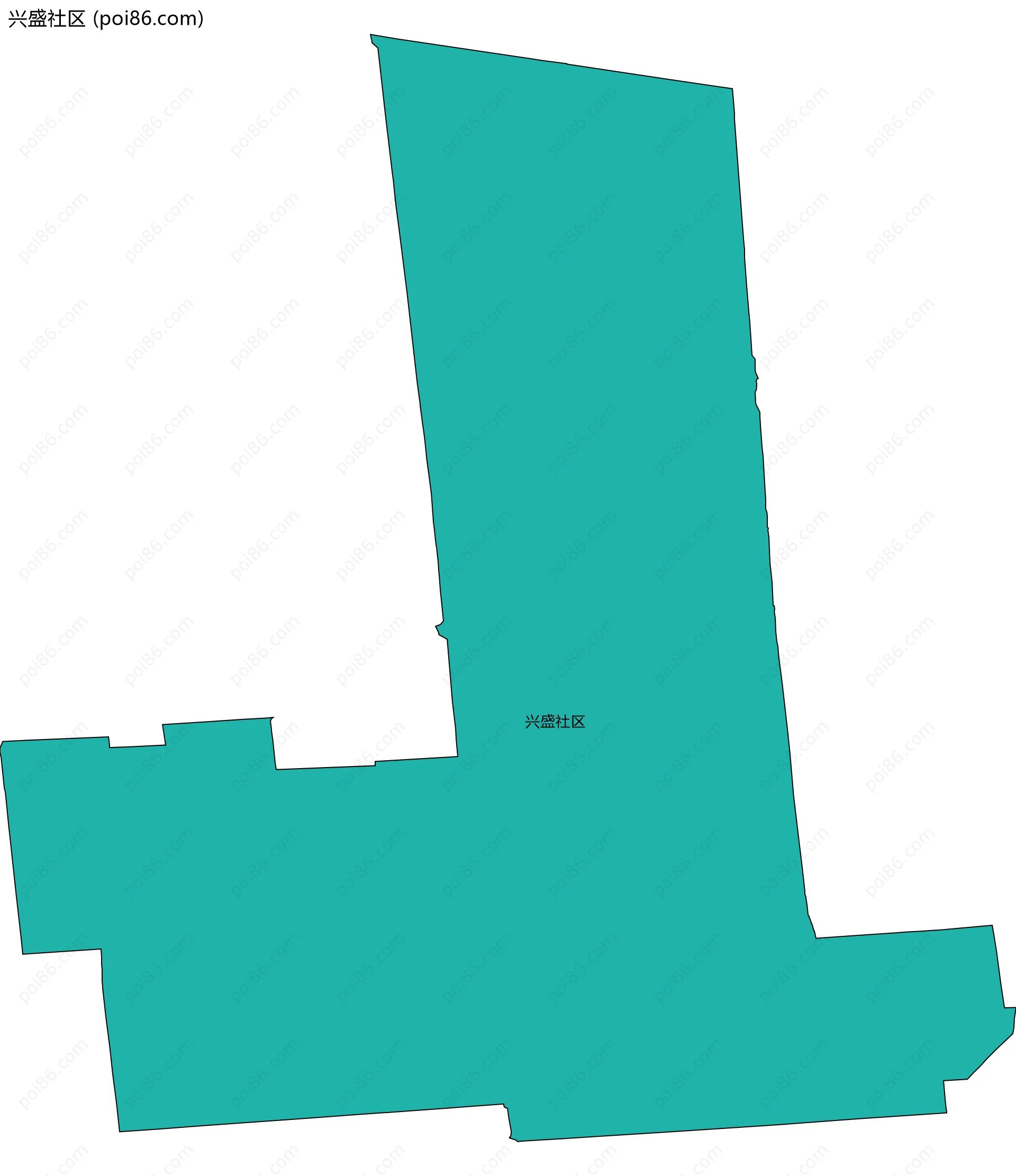 兴盛社区边界地图