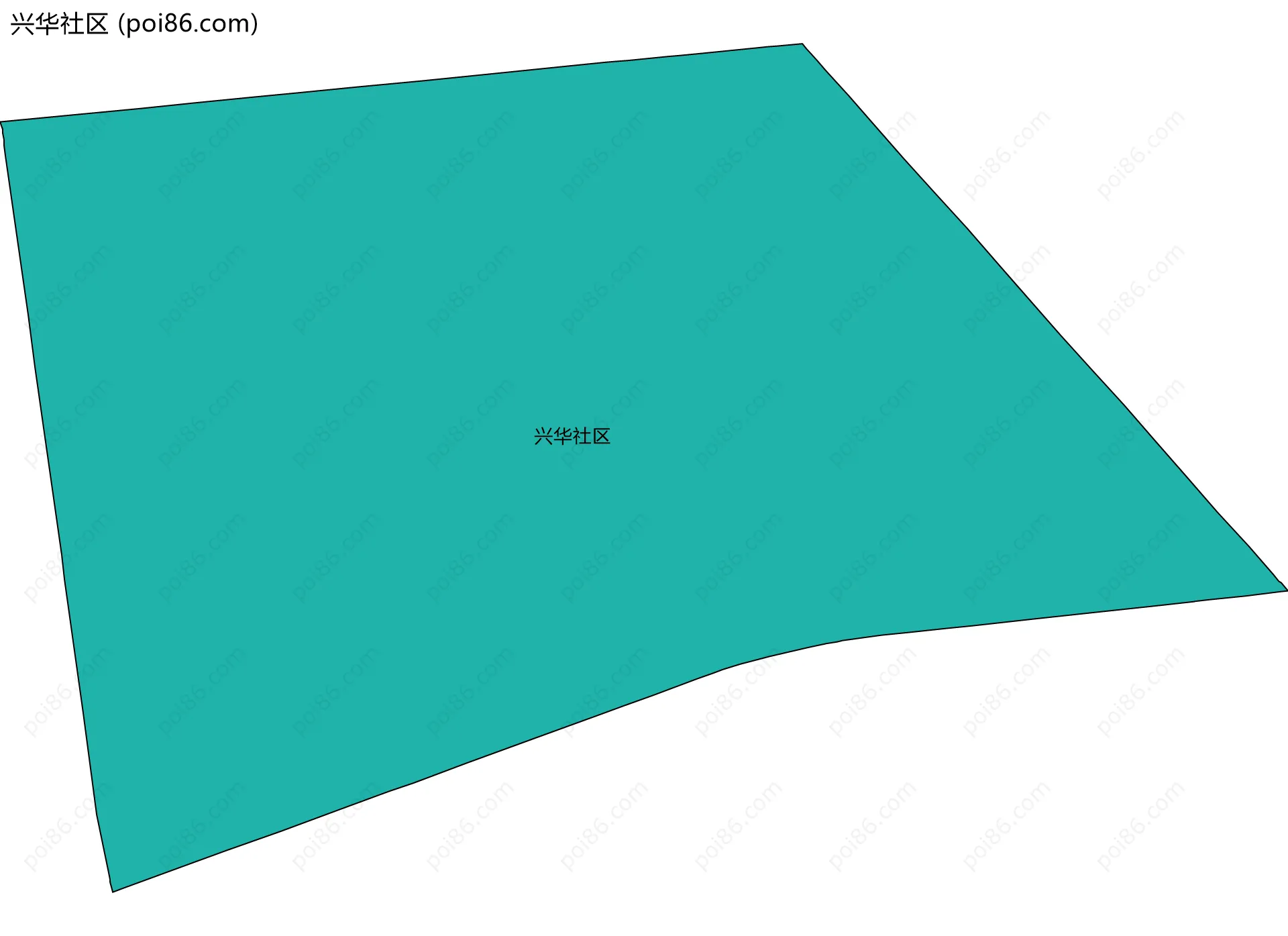 兴华社区边界地图