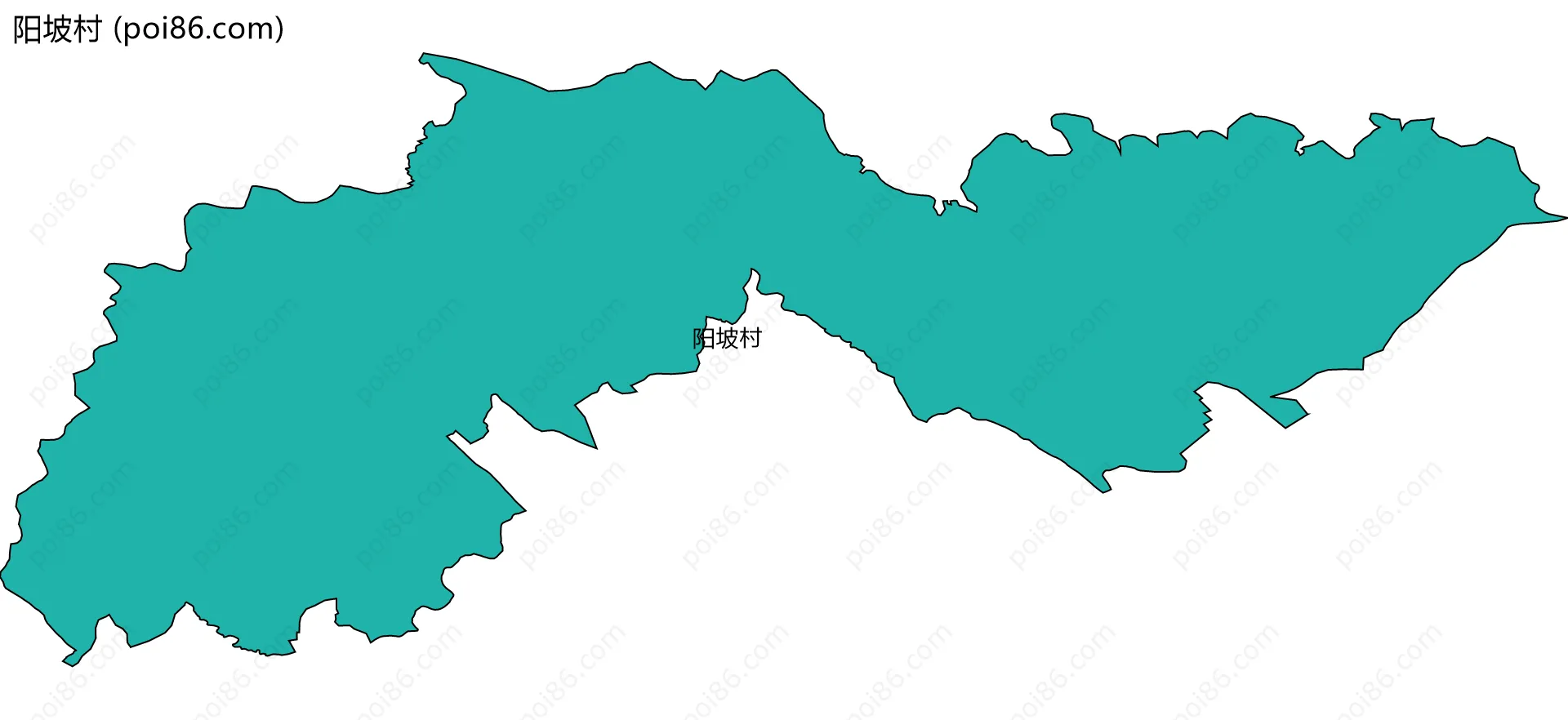 阳坡村边界地图