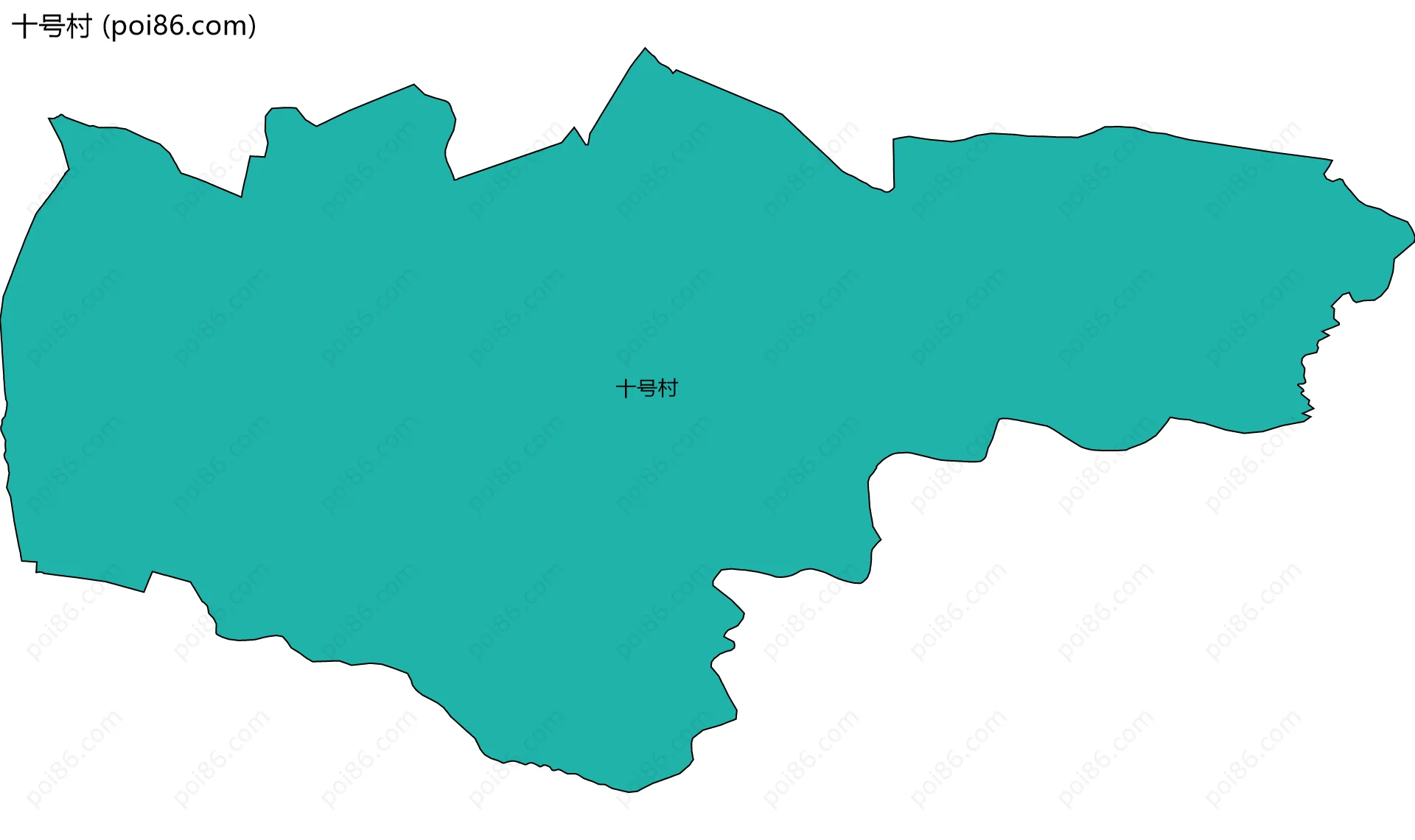 十号村边界地图