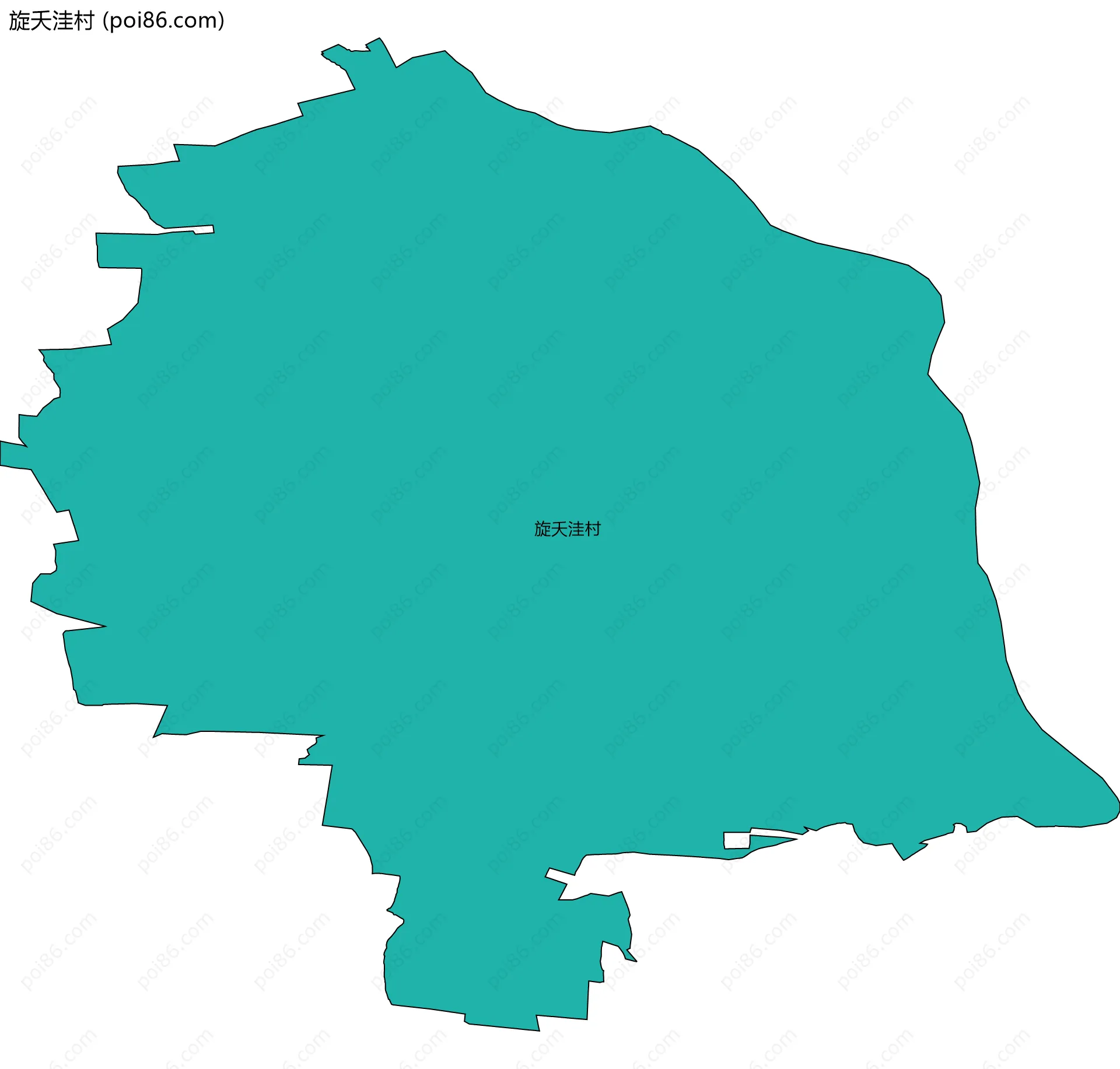 旋夭洼村边界地图