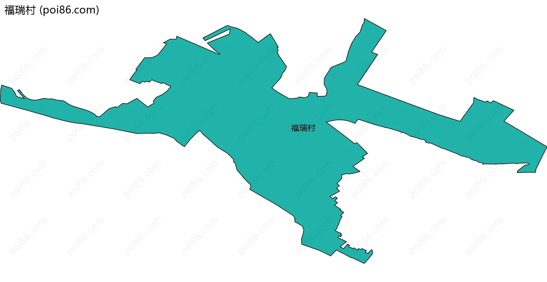 福瑞村边界地图