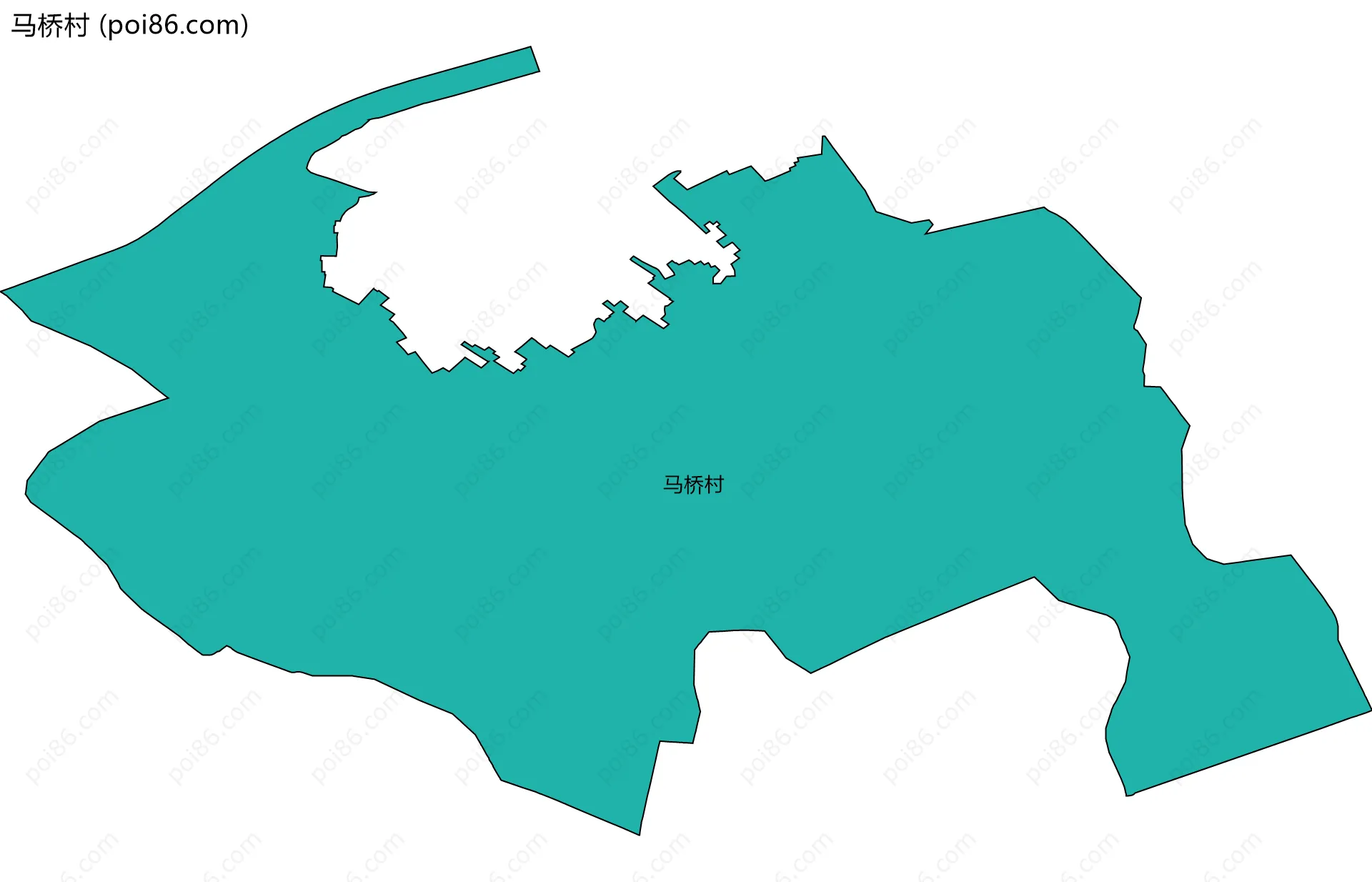 马桥村边界地图