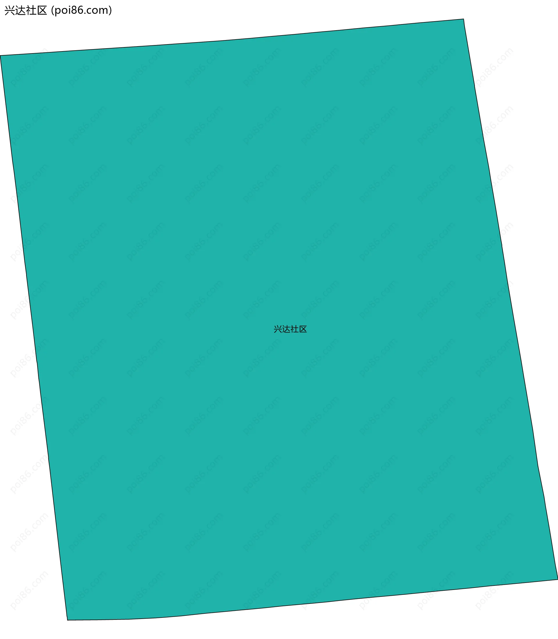 兴达社区边界地图