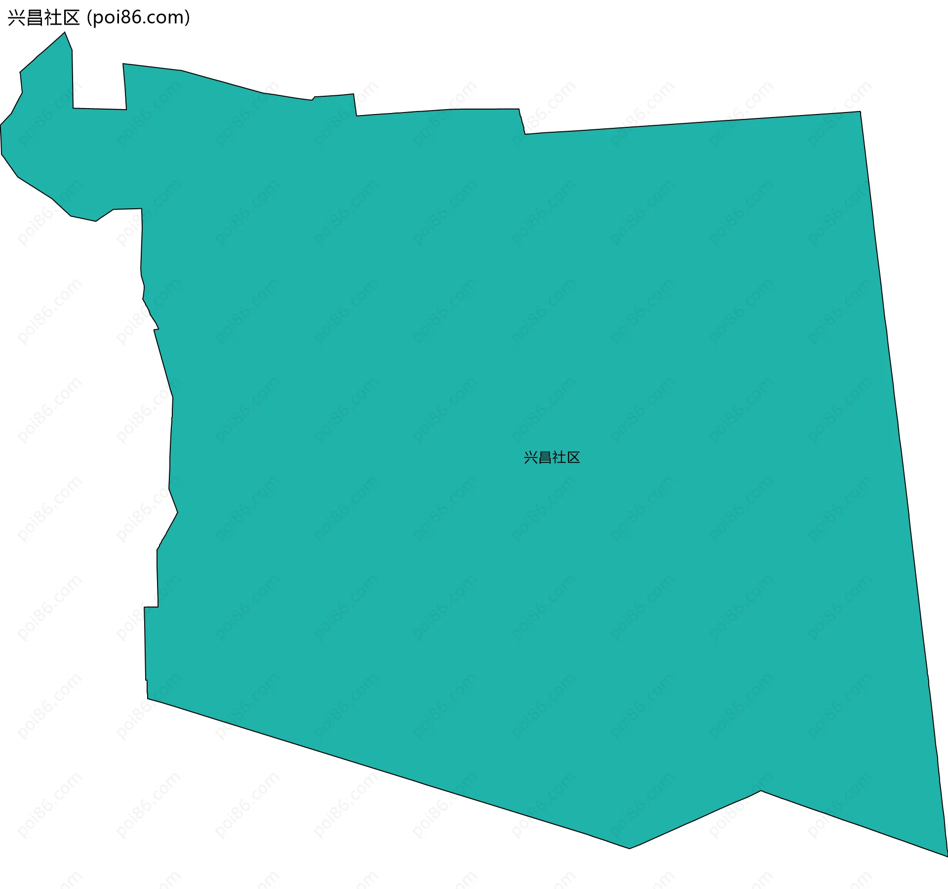 兴昌社区边界地图