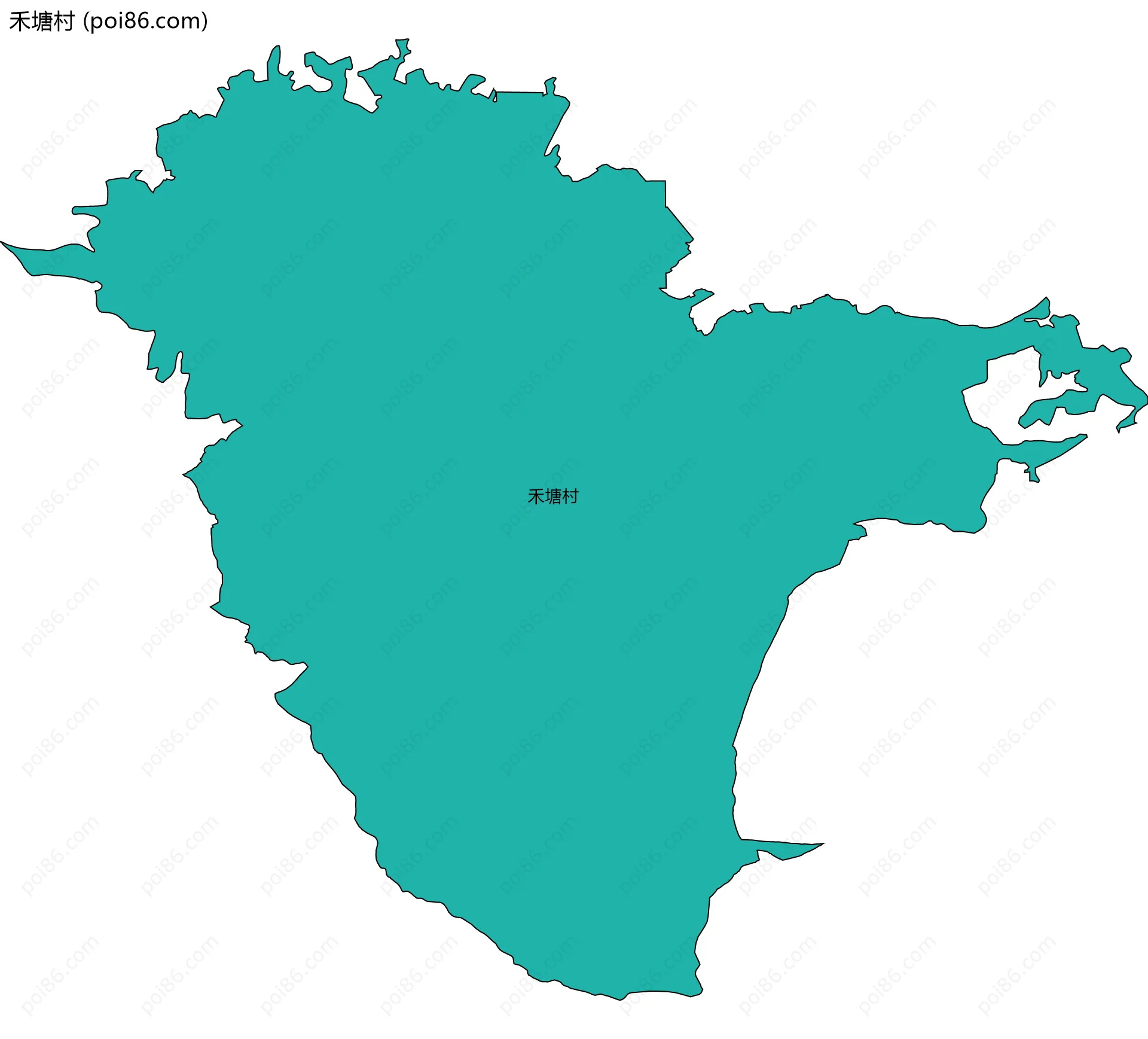 禾塘村边界地图