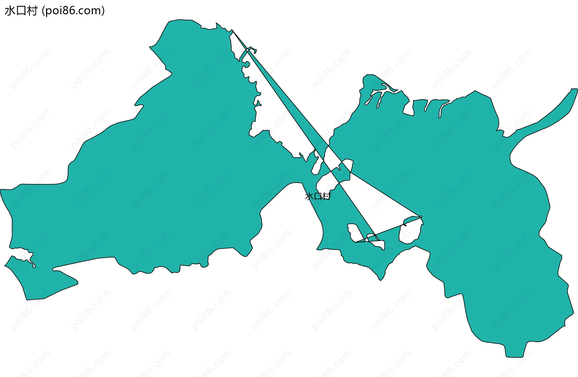 水口村边界地图