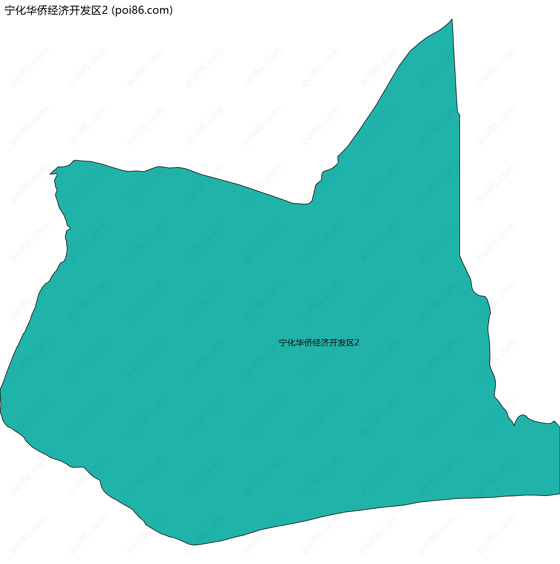 宁化华侨经济开发区2边界地图