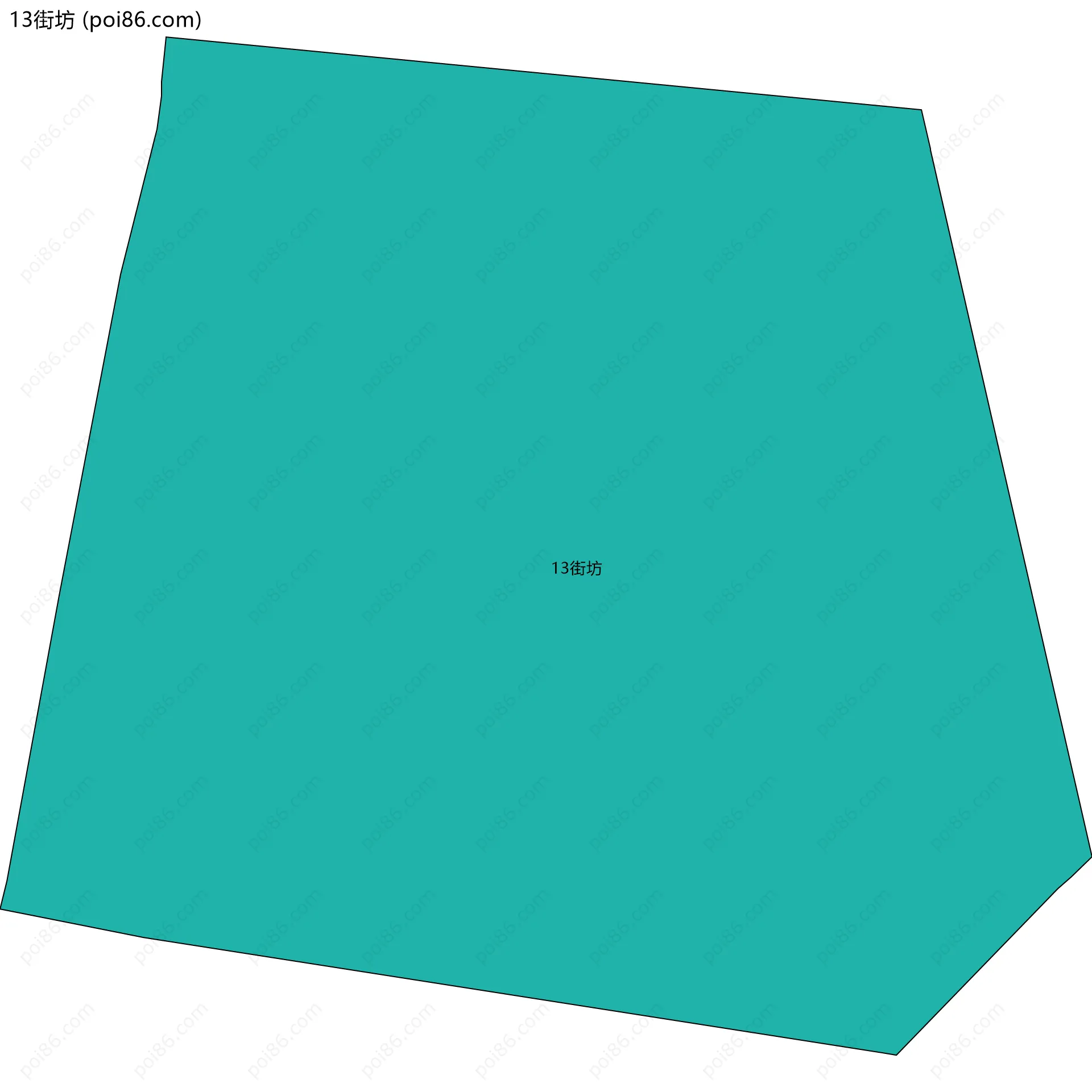 13街坊边界地图