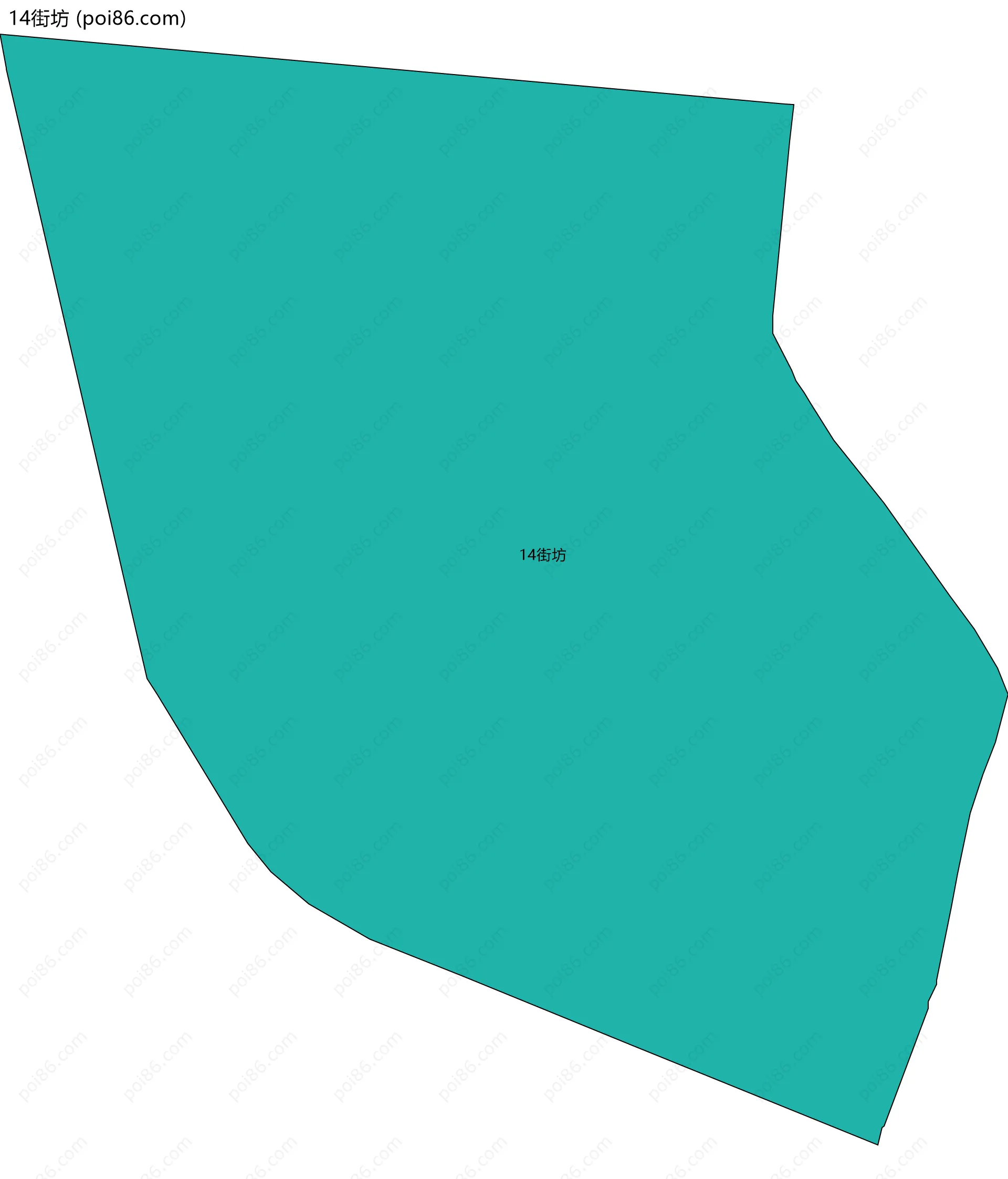14街坊边界地图