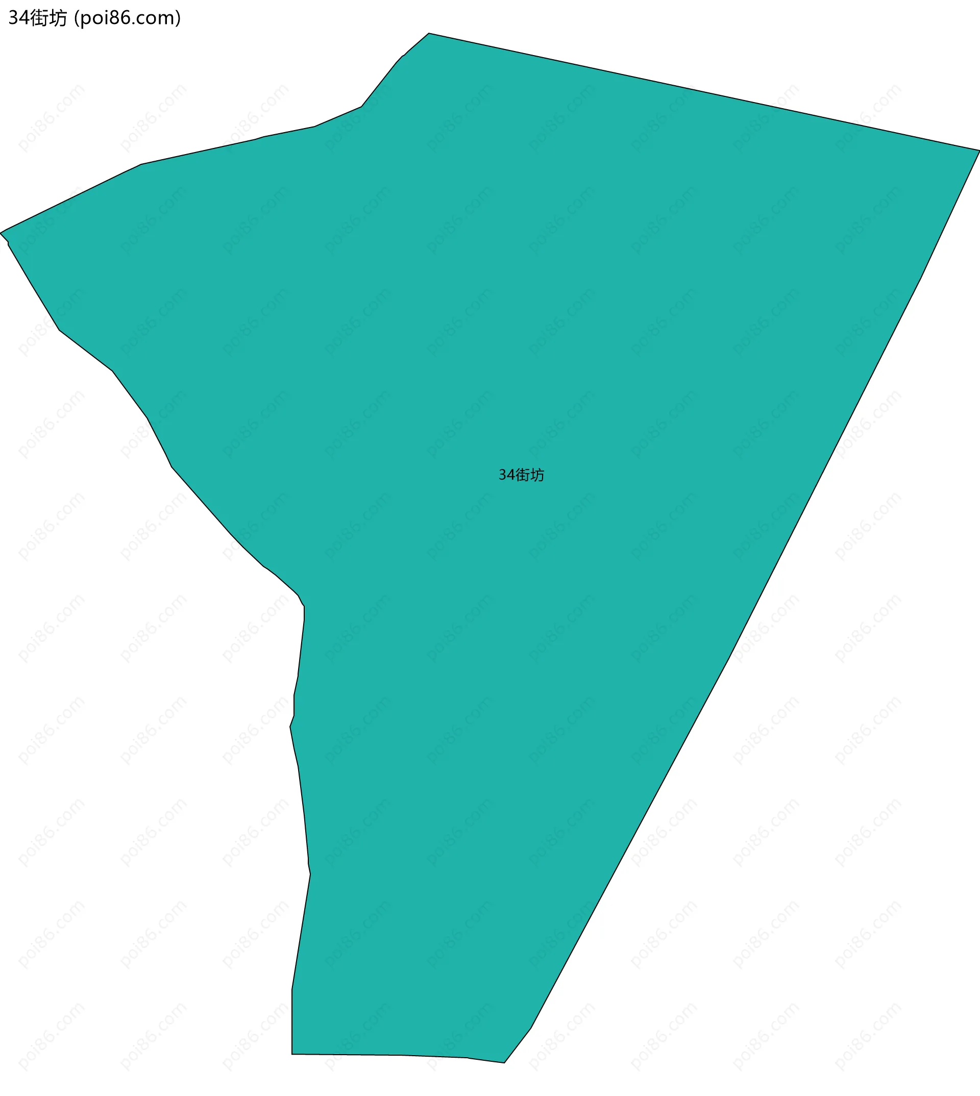 34街坊边界地图