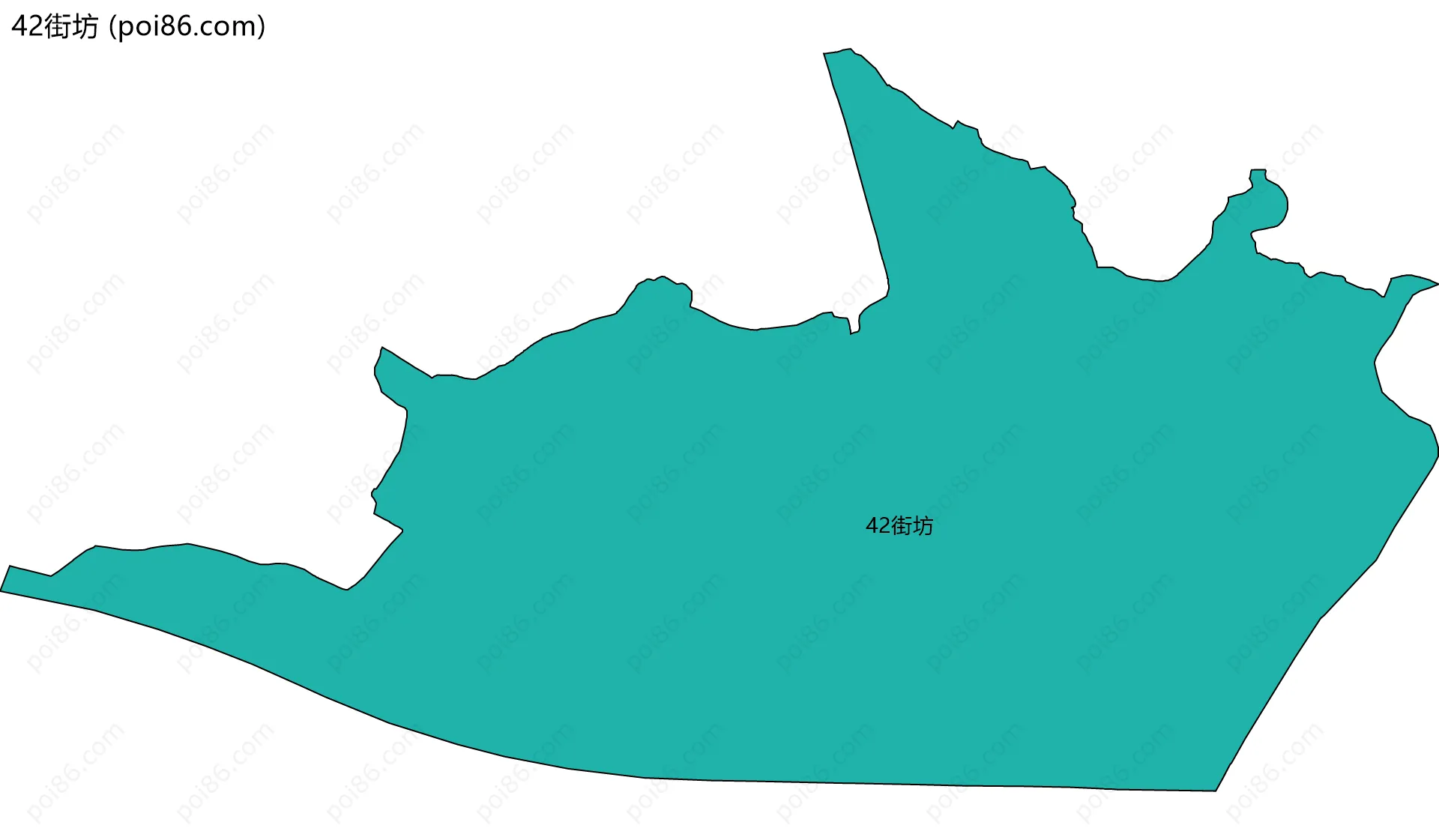42街坊边界地图