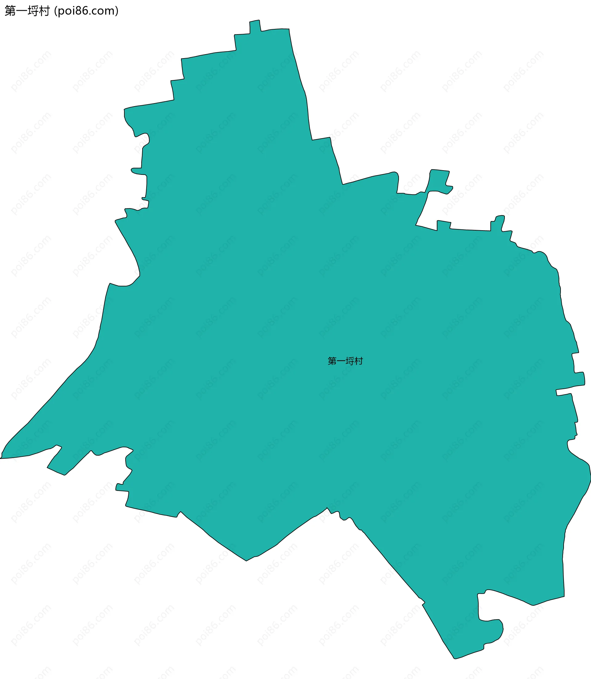 第一埒村边界地图