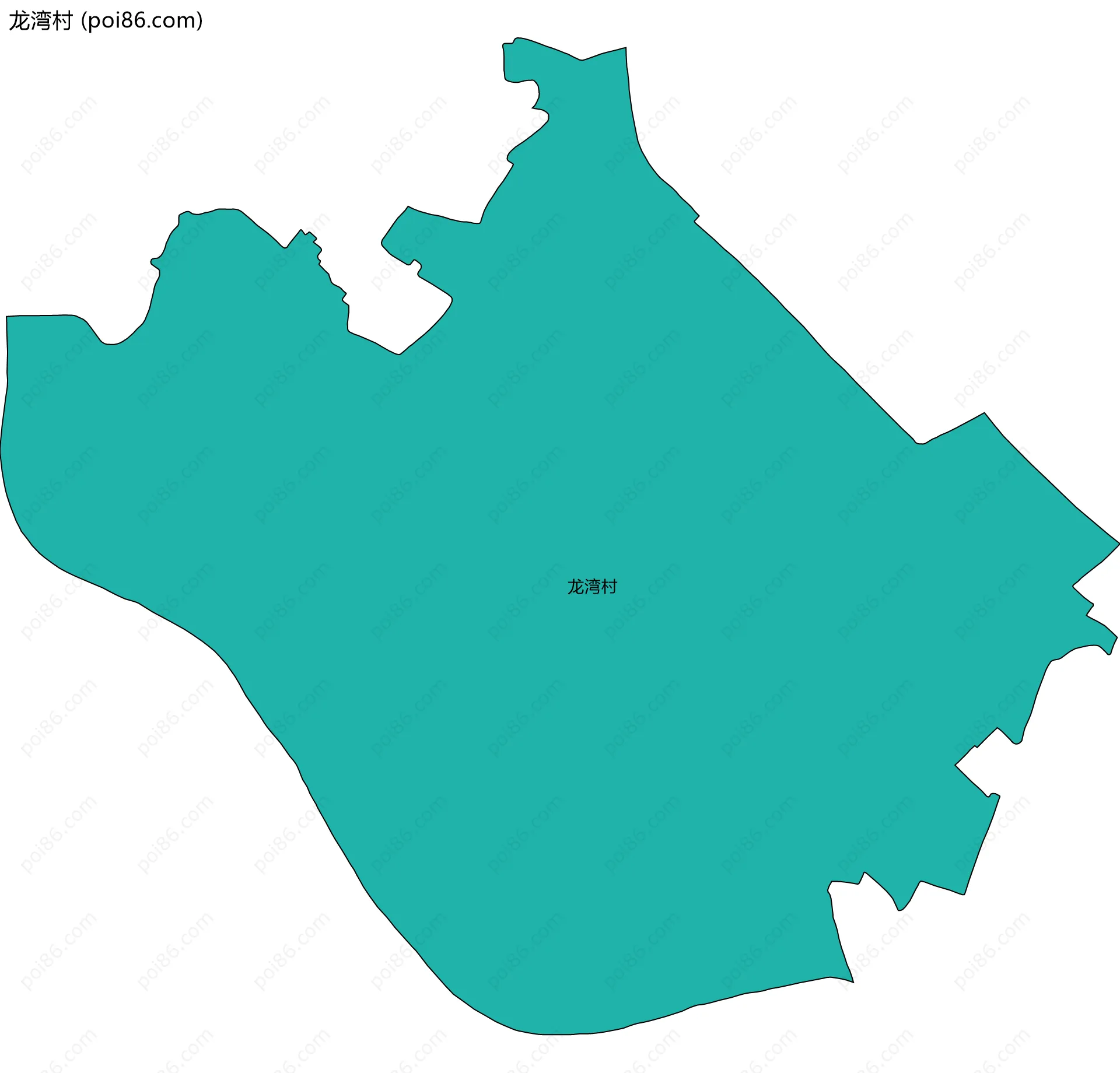 龙湾村边界地图