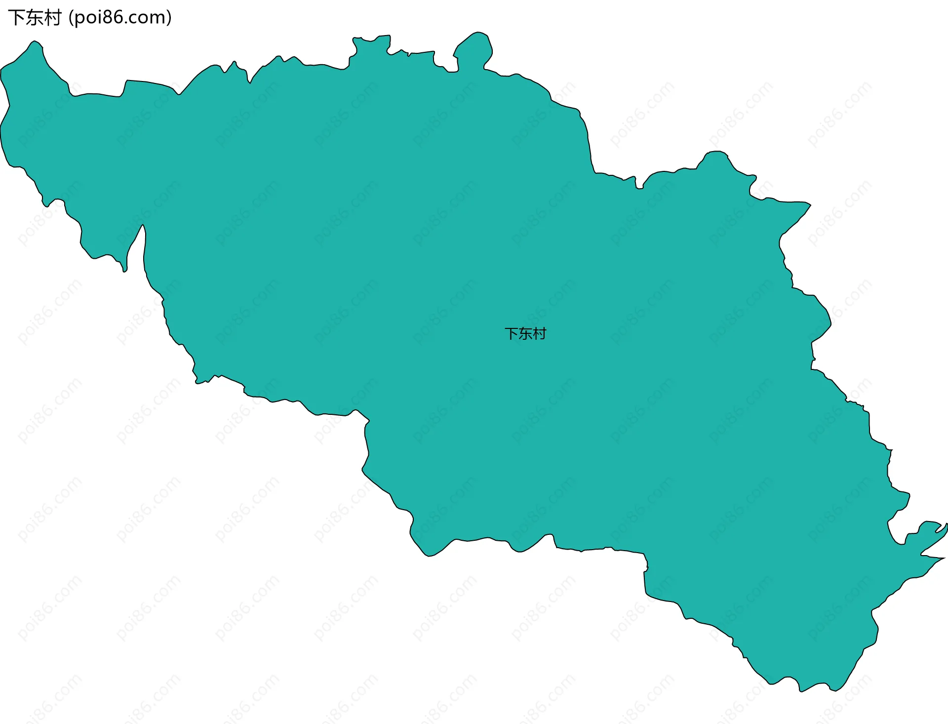 下东村边界地图
