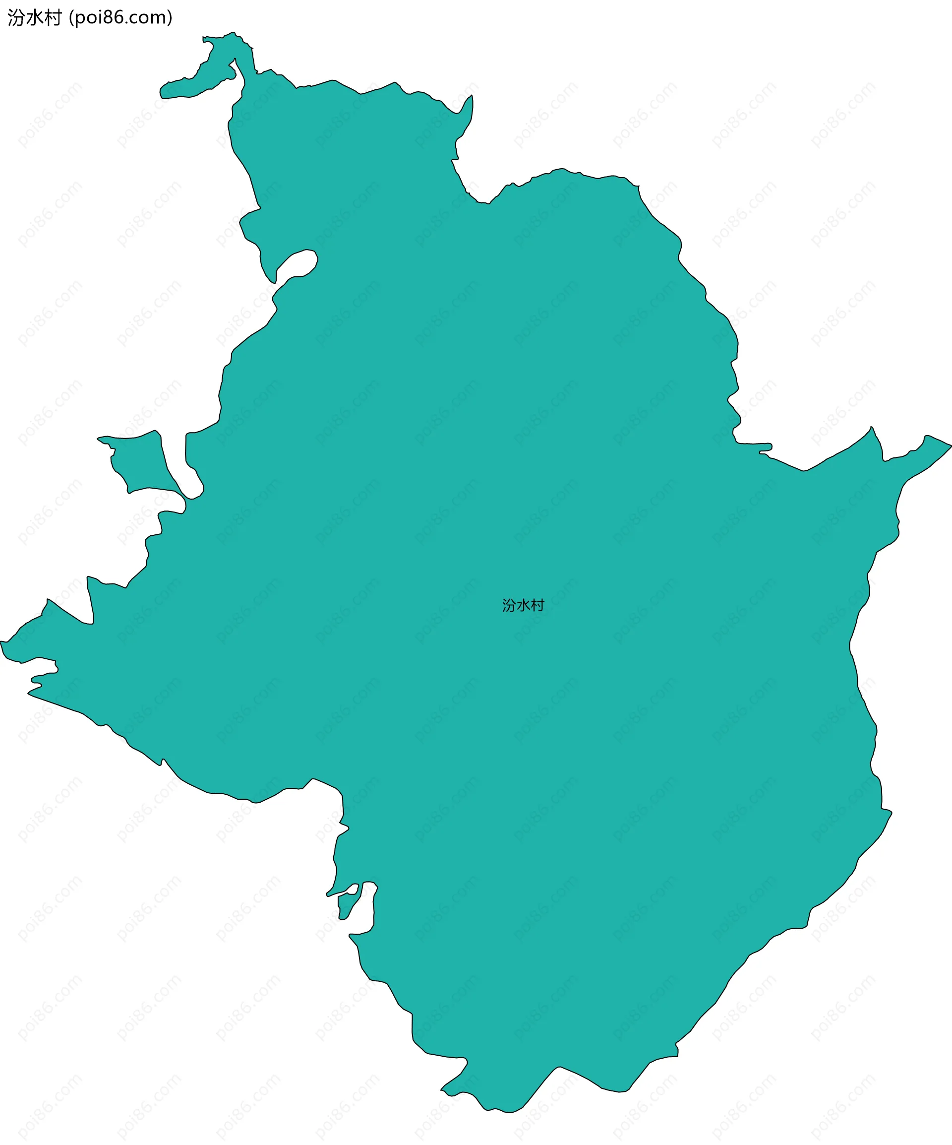 汾水村边界地图