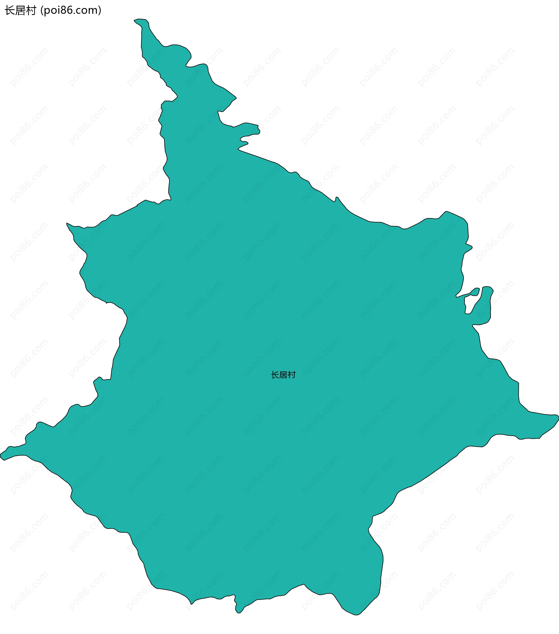 长居村边界地图