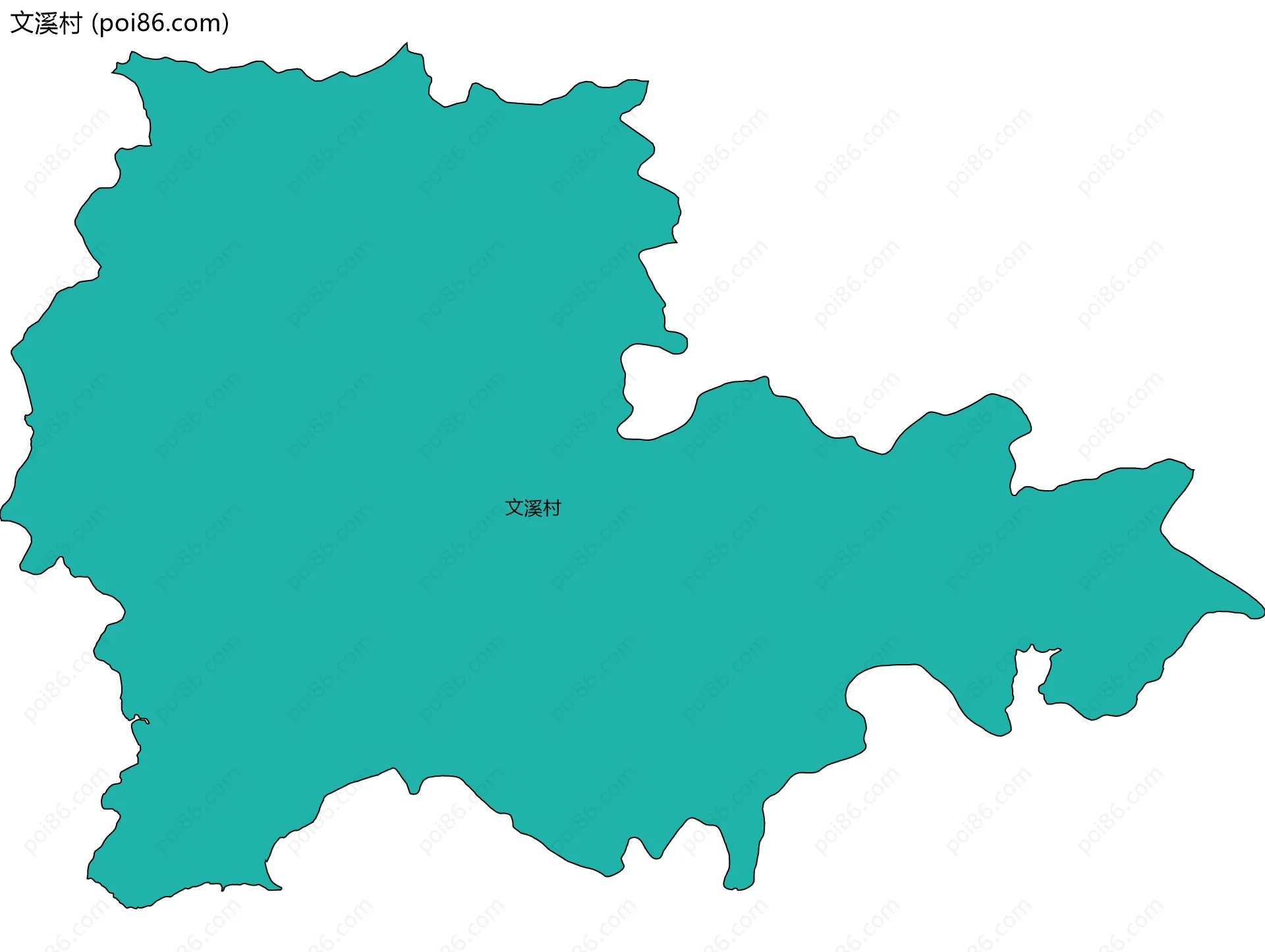 文溪村边界地图