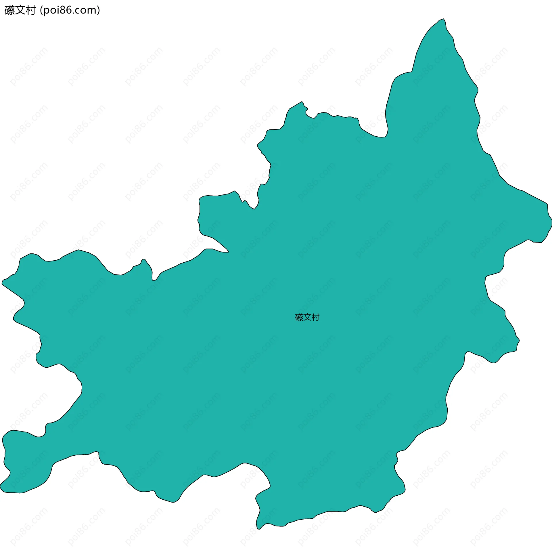 礤文村边界地图