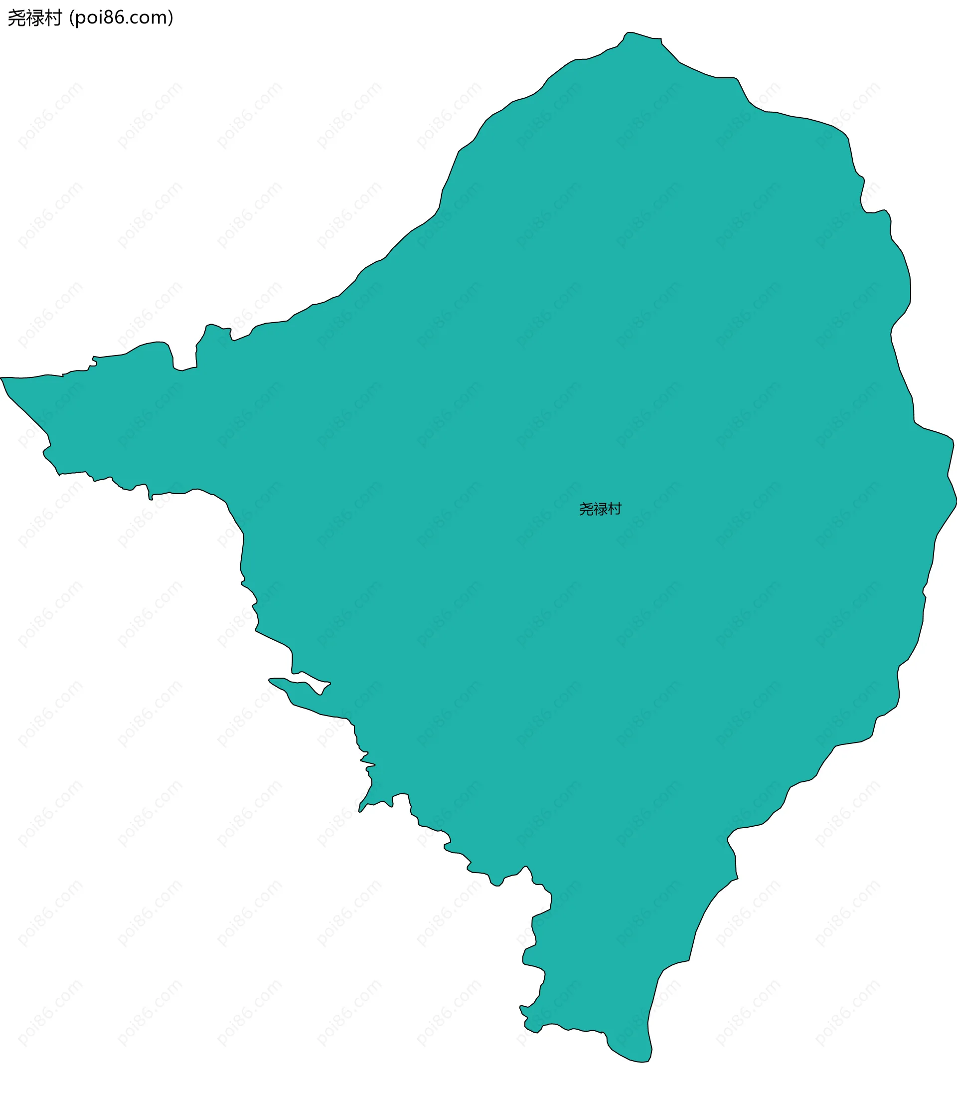 尧禄村边界地图