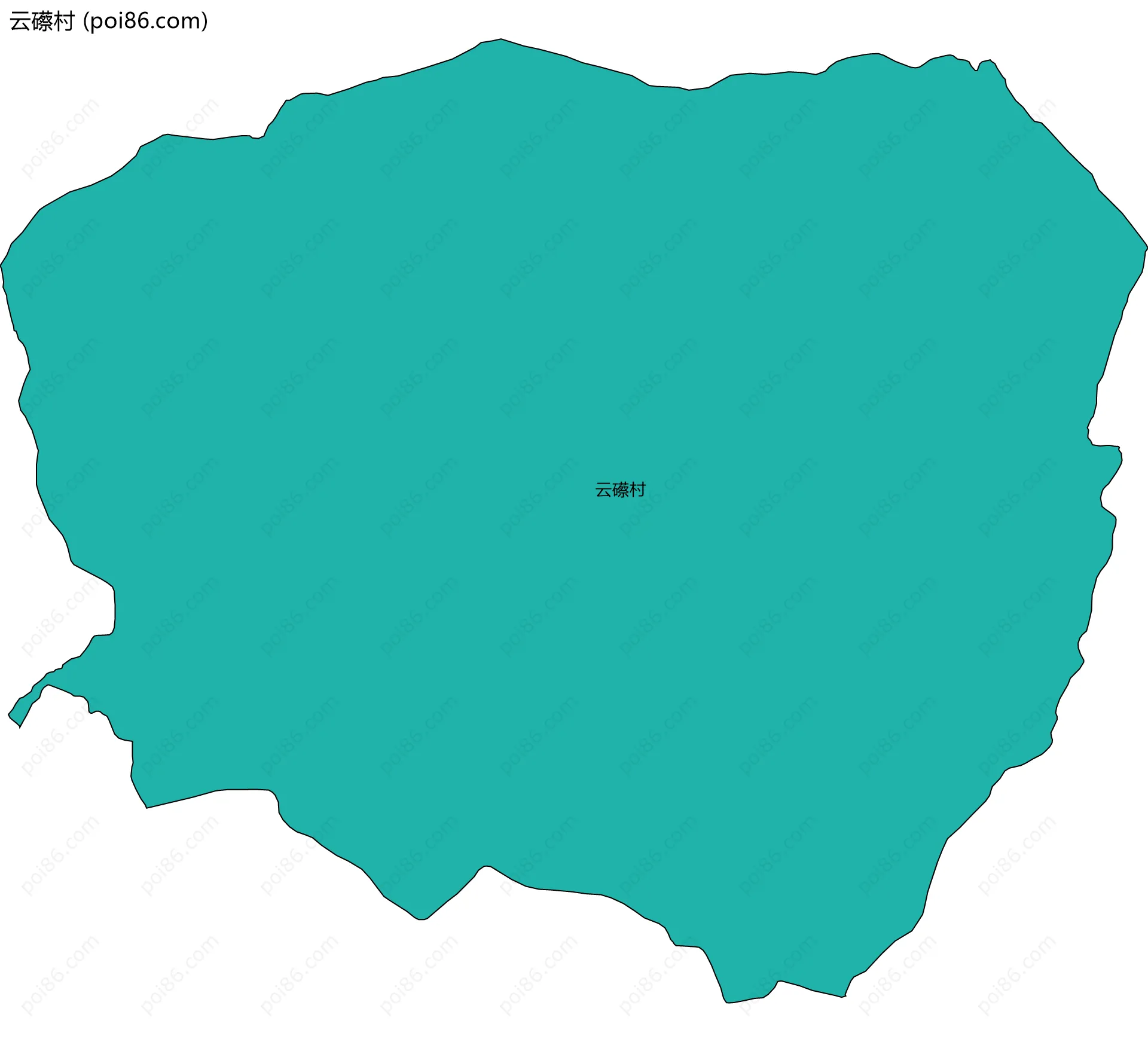 云礤村边界地图