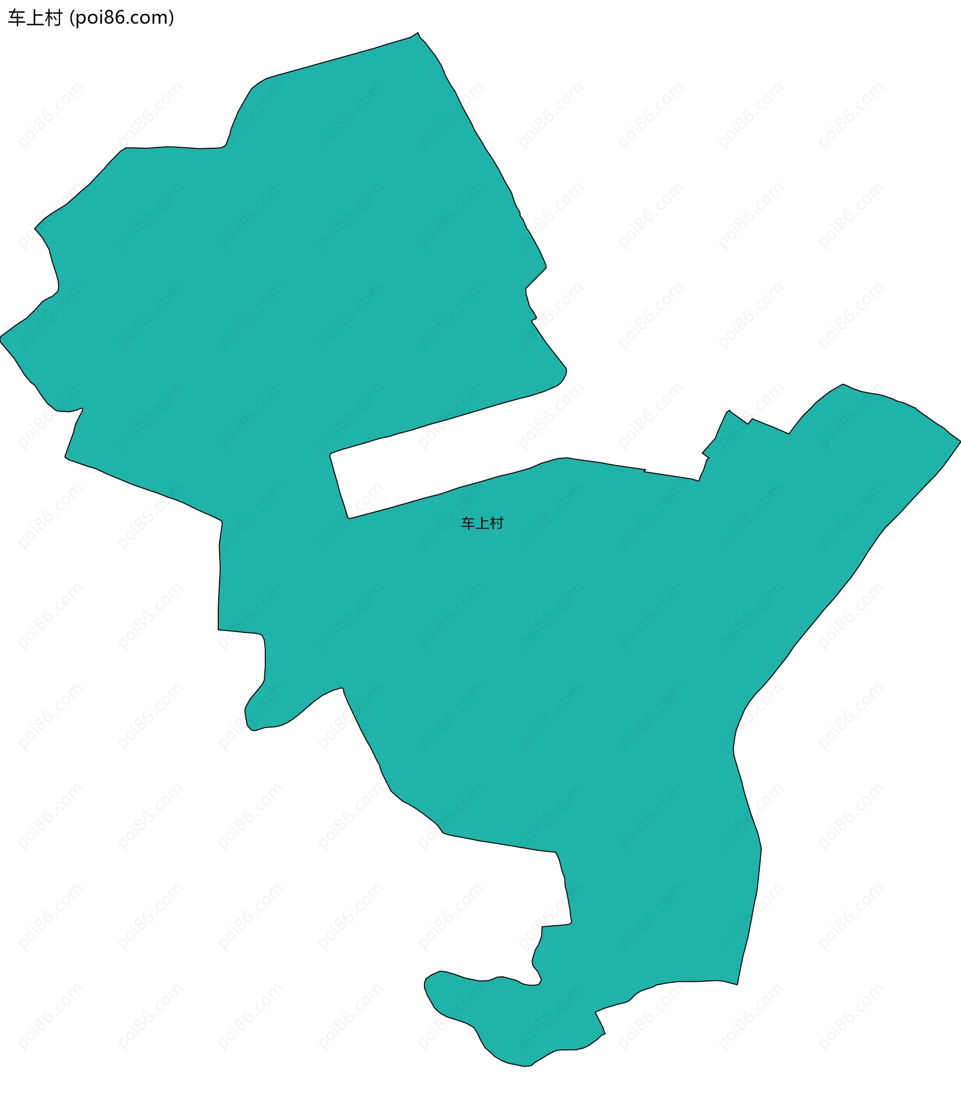 车上村边界地图