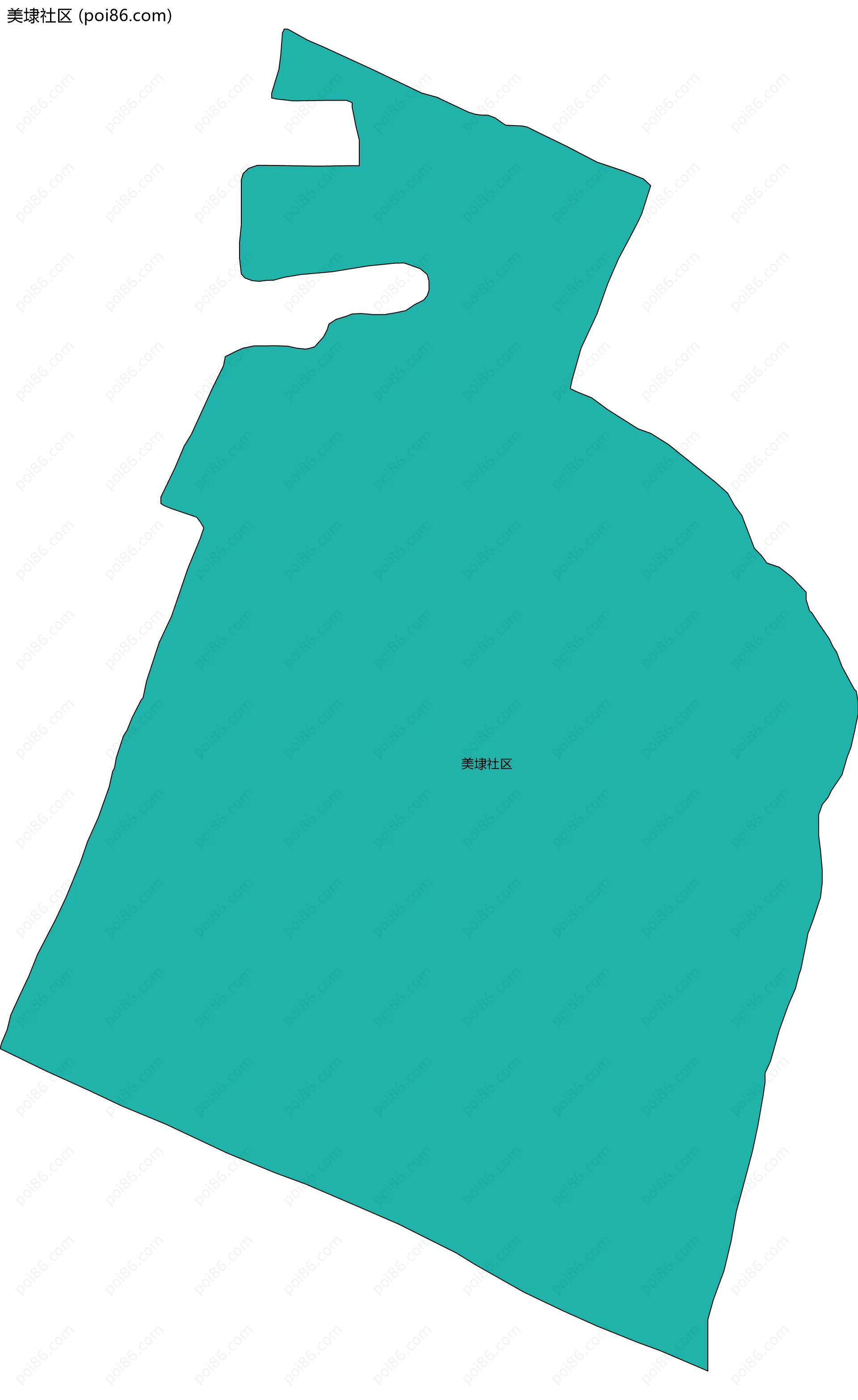 美埭社区边界地图