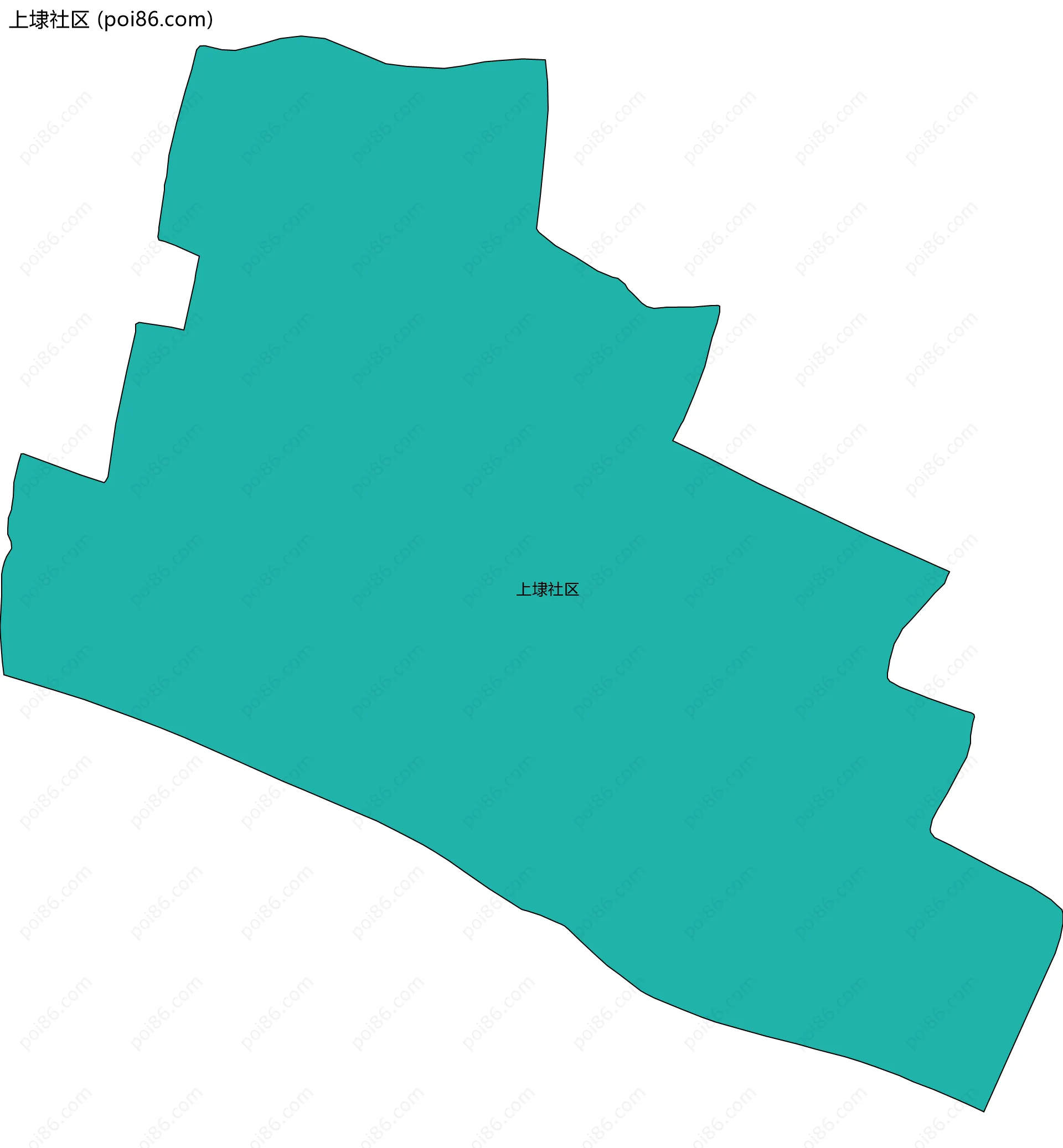 上埭社区边界地图