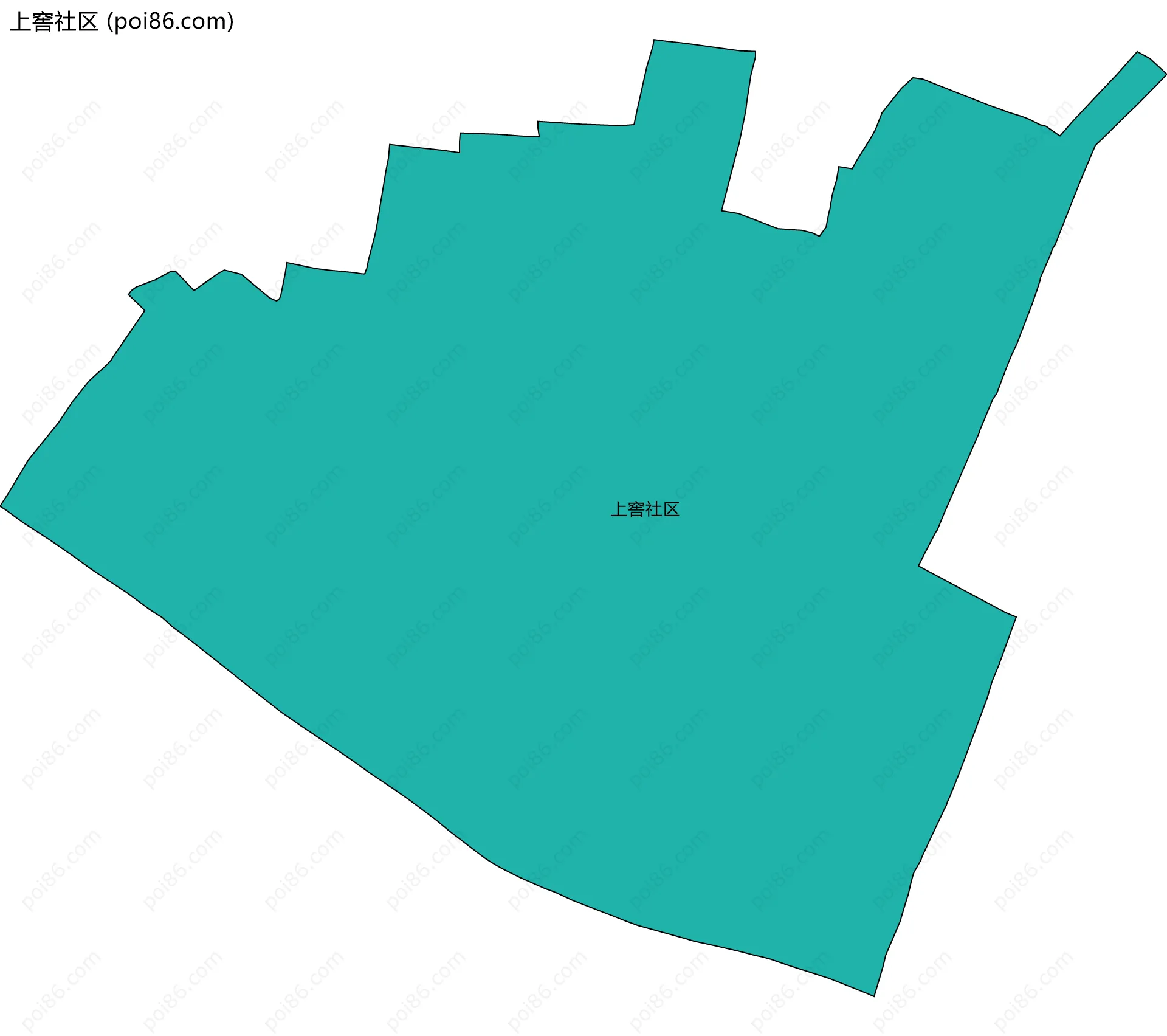 上窖社区边界地图