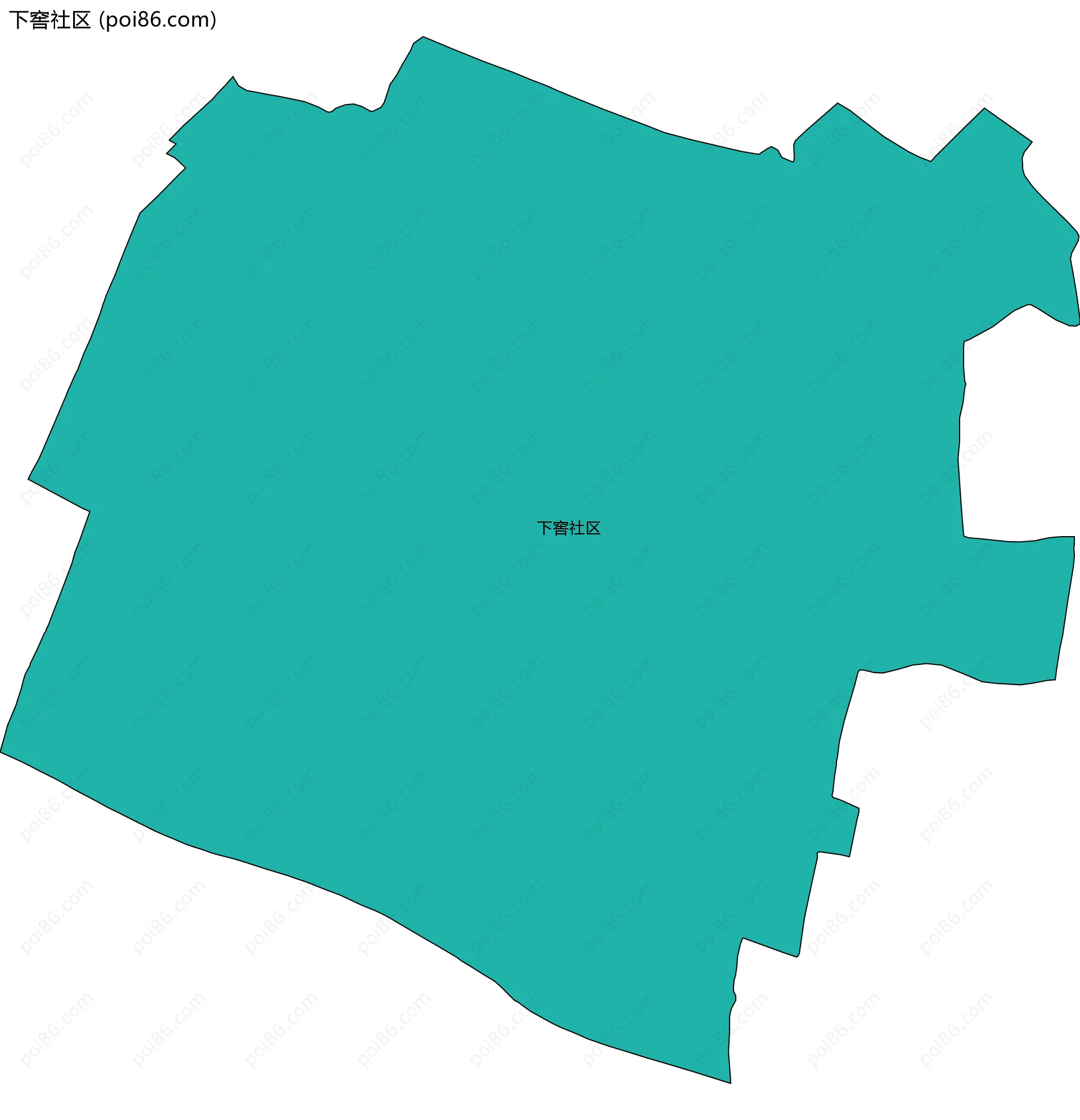 下窖社区边界地图
