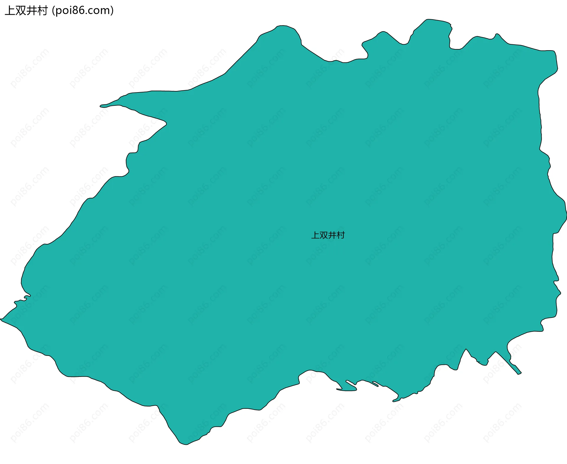 上双井村边界地图