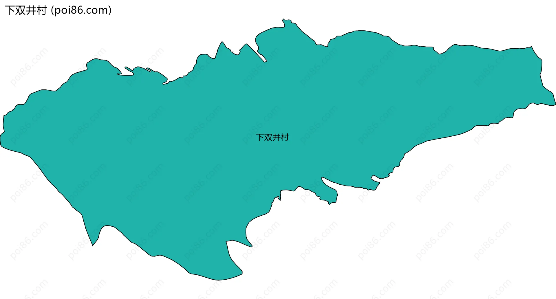 下双井村边界地图