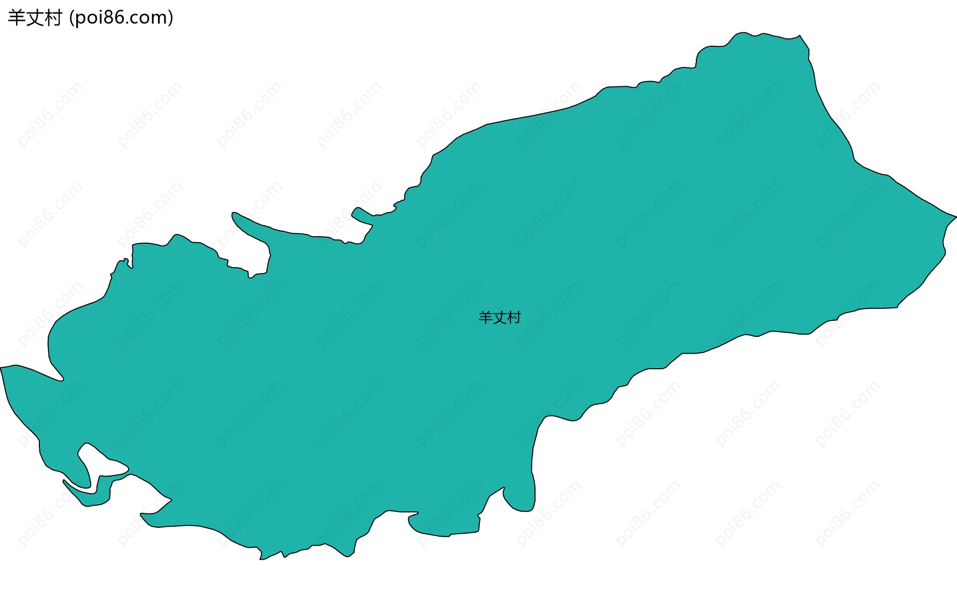 羊丈村边界地图