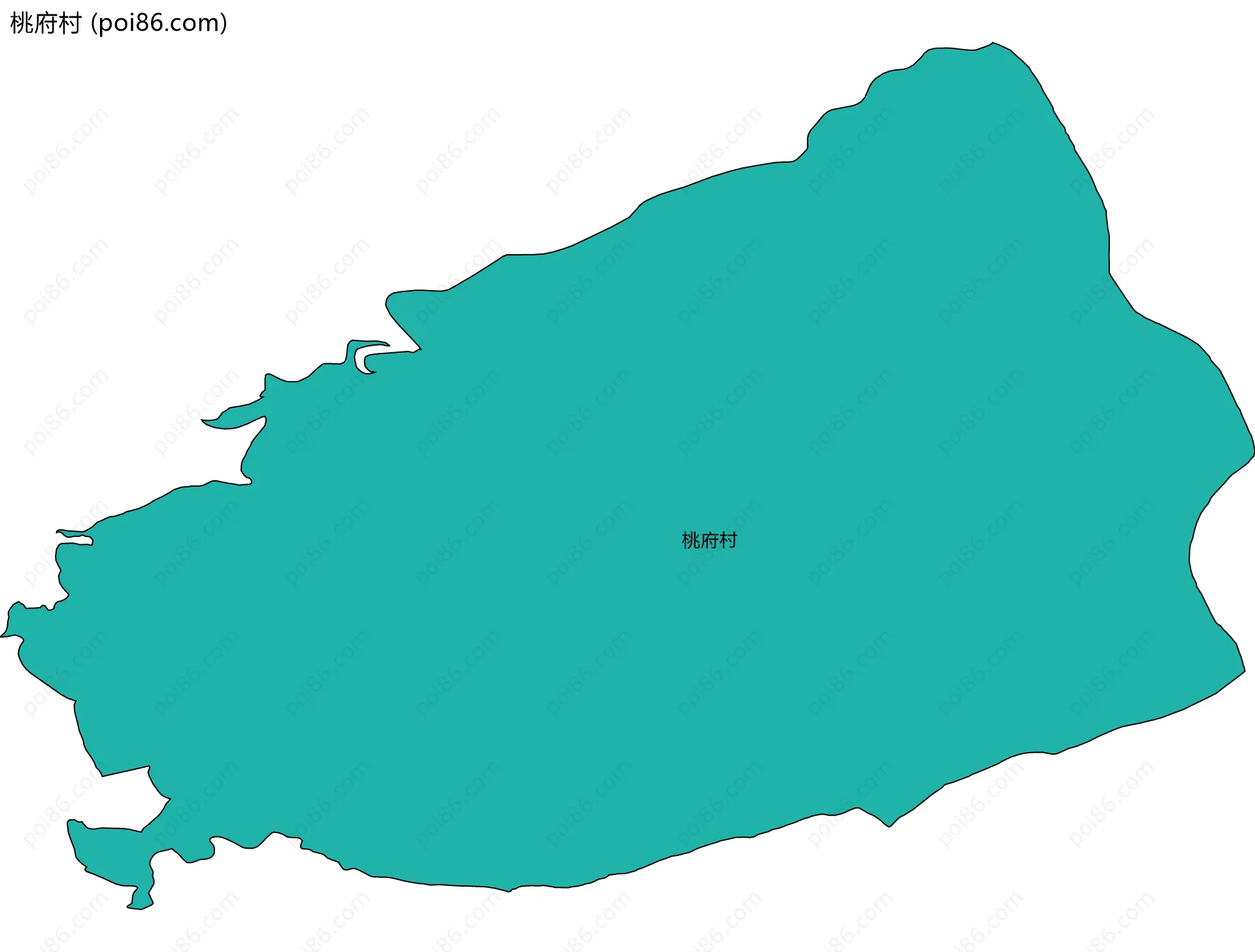 桃府村边界地图