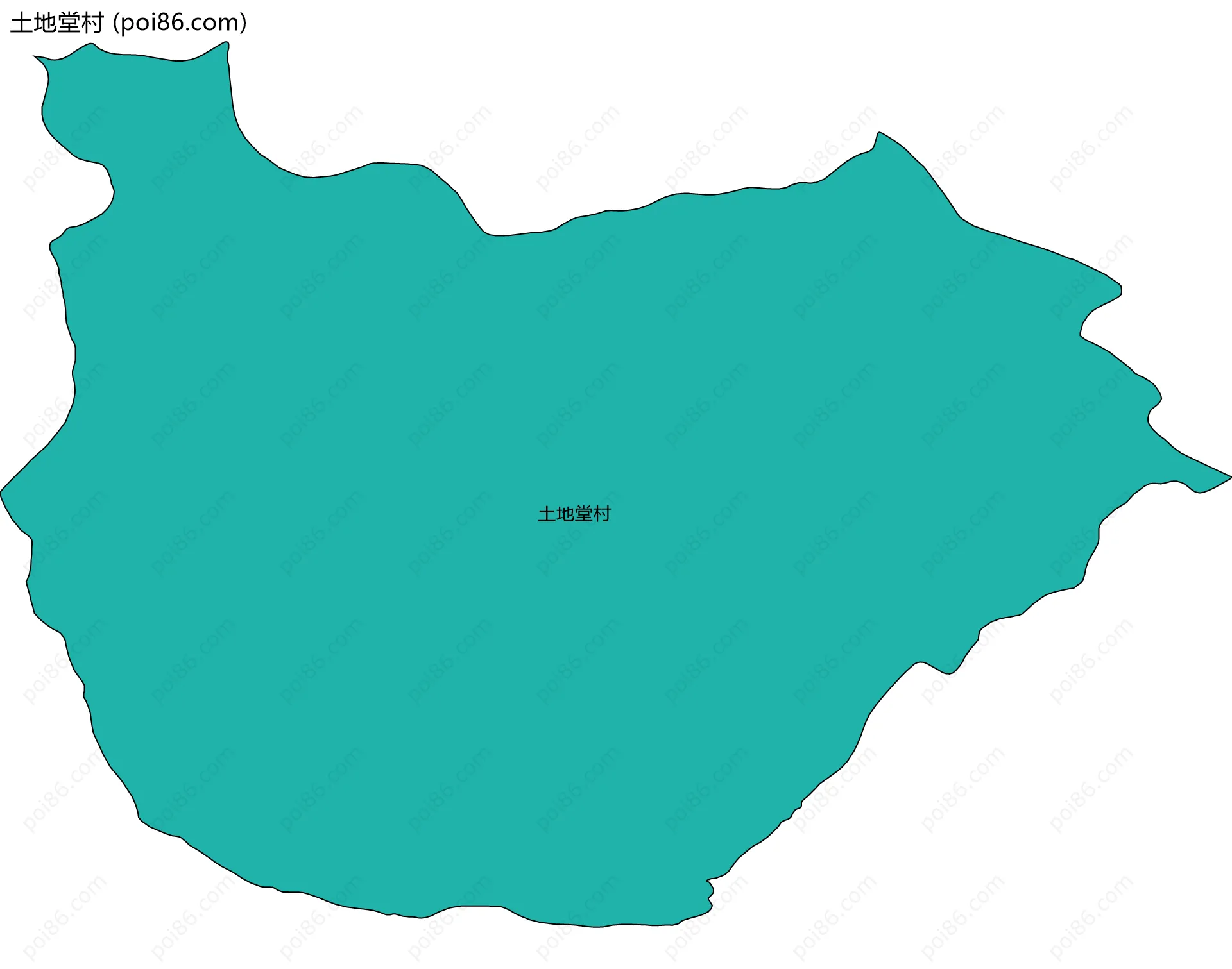 土地堂村边界地图