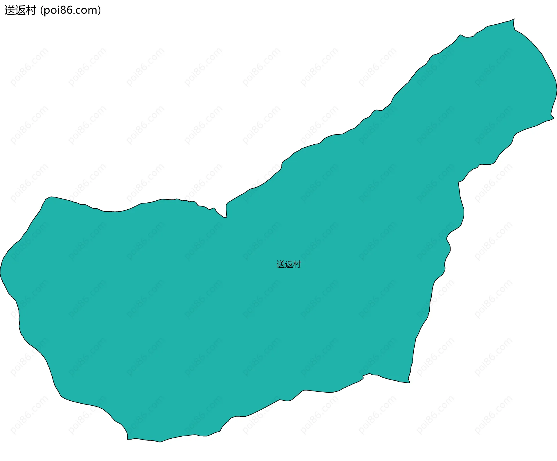 送返村边界地图