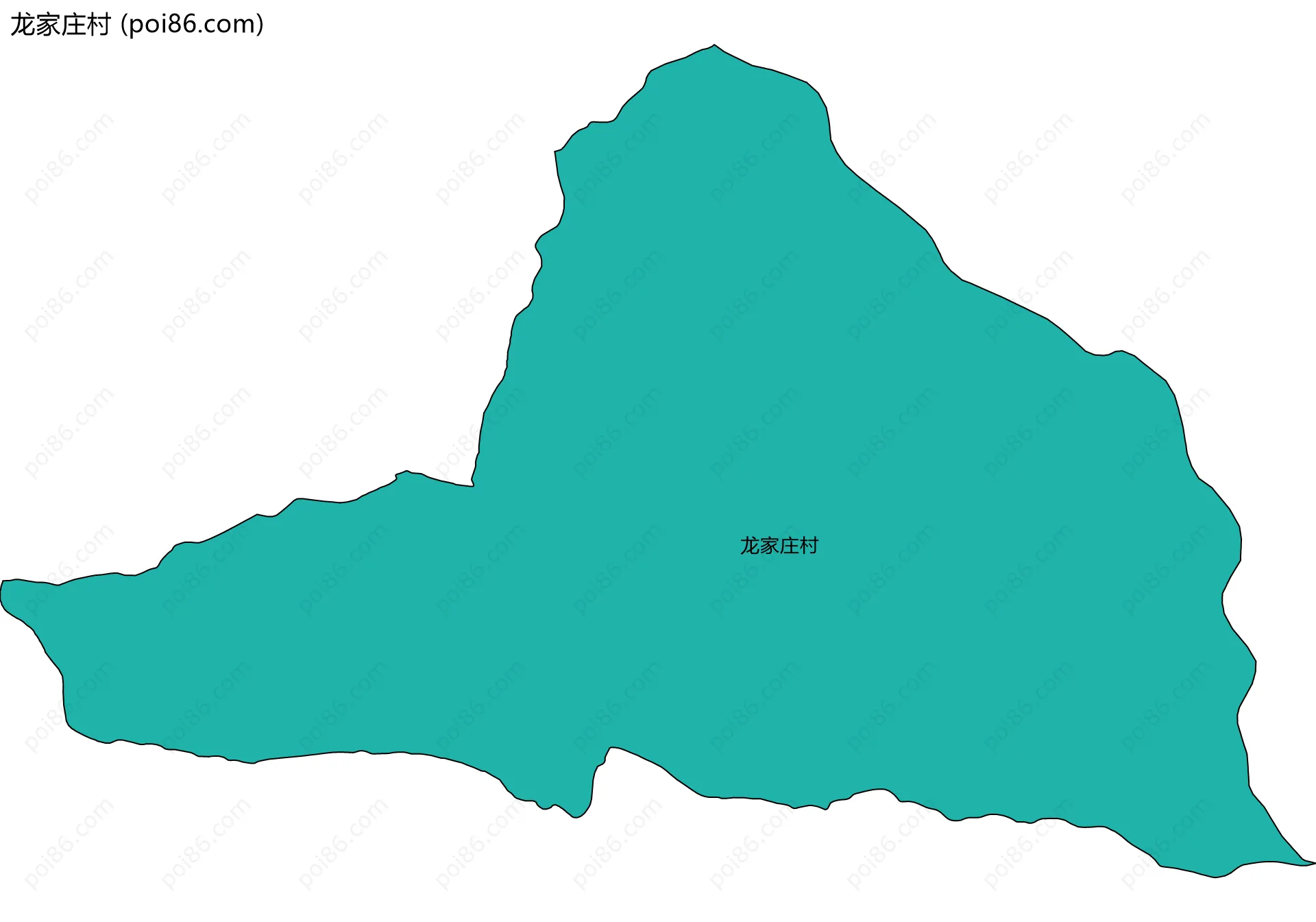 龙家庄村边界地图