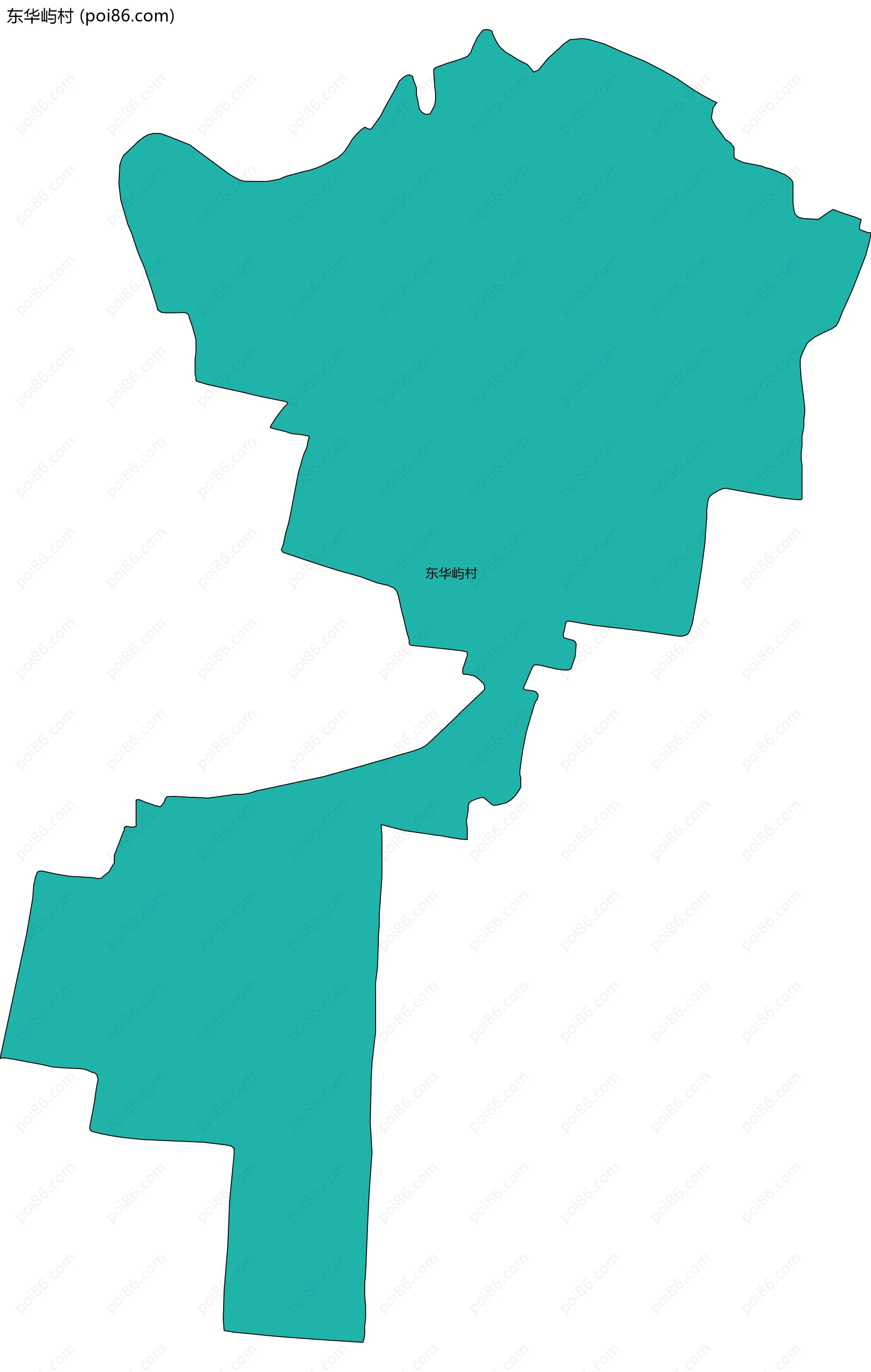 东华屿村边界地图