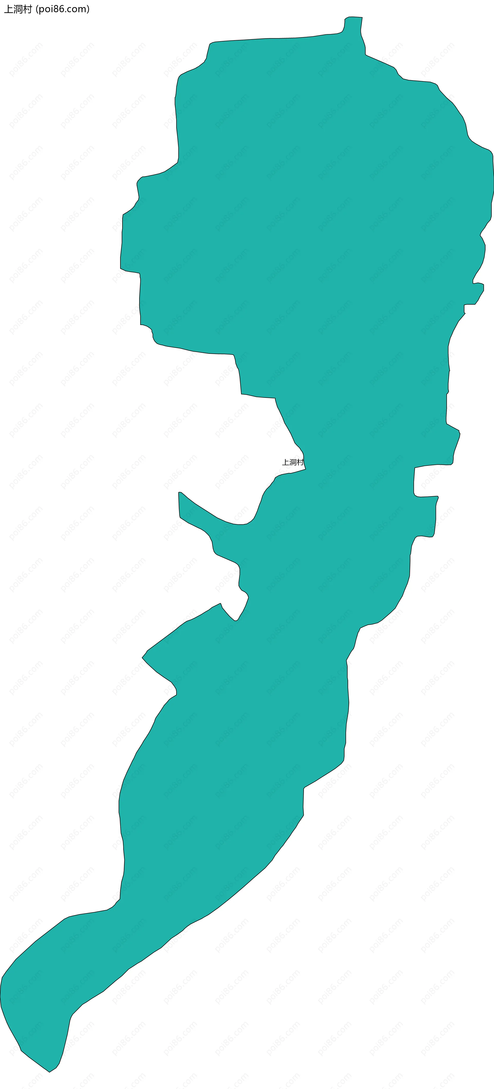 上洞村边界地图