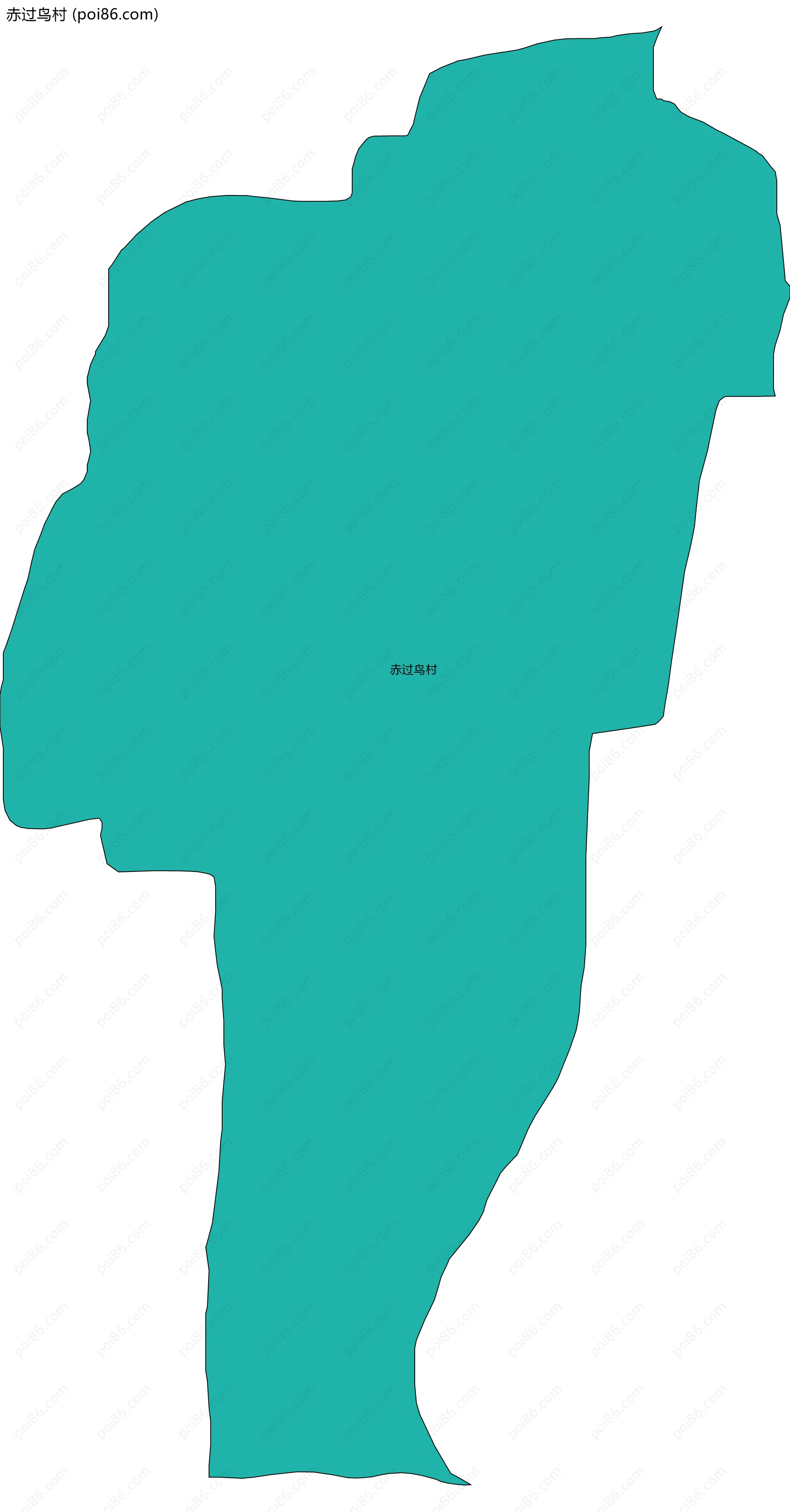 赤过鸟村边界地图