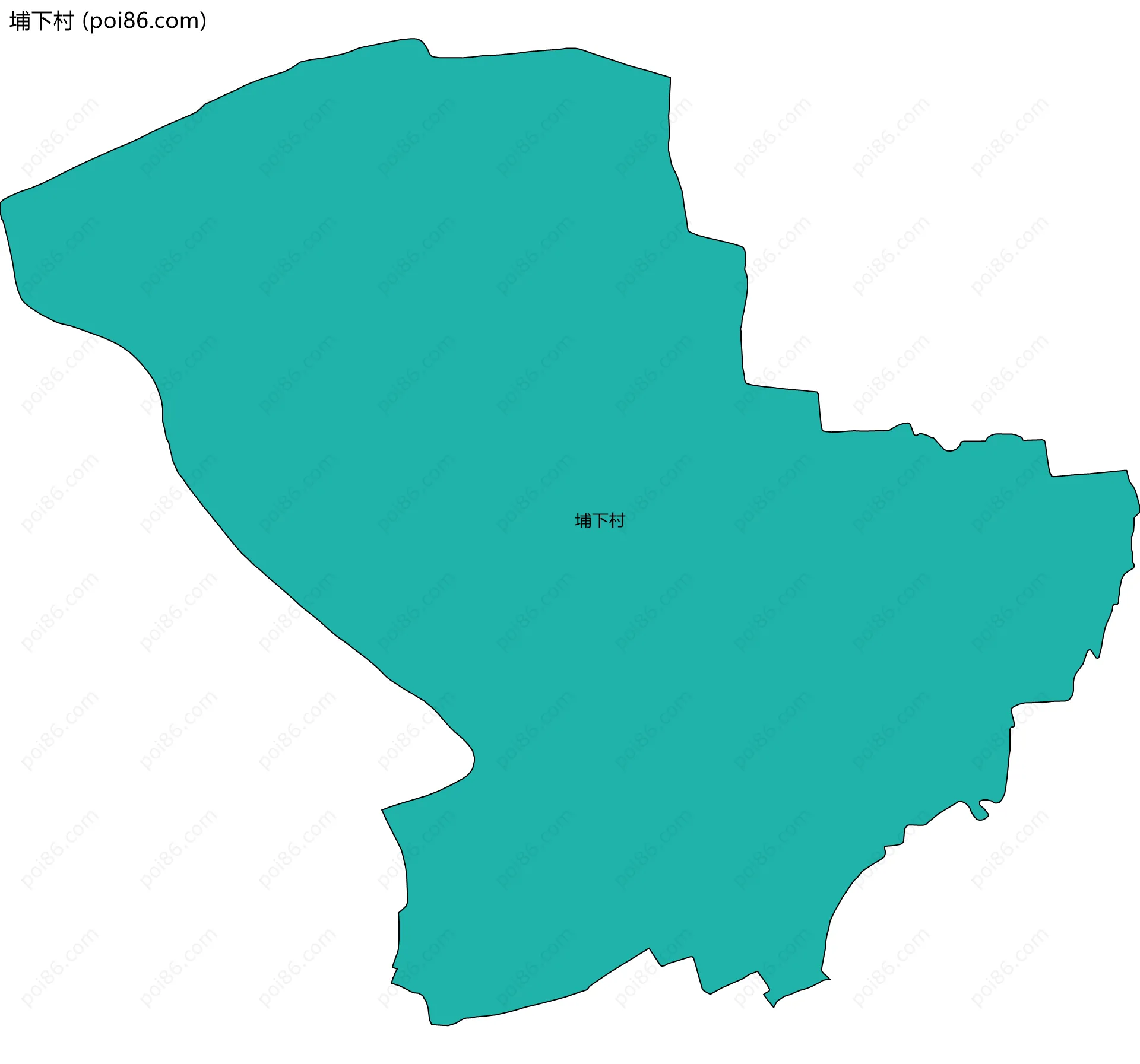 埔下村边界地图