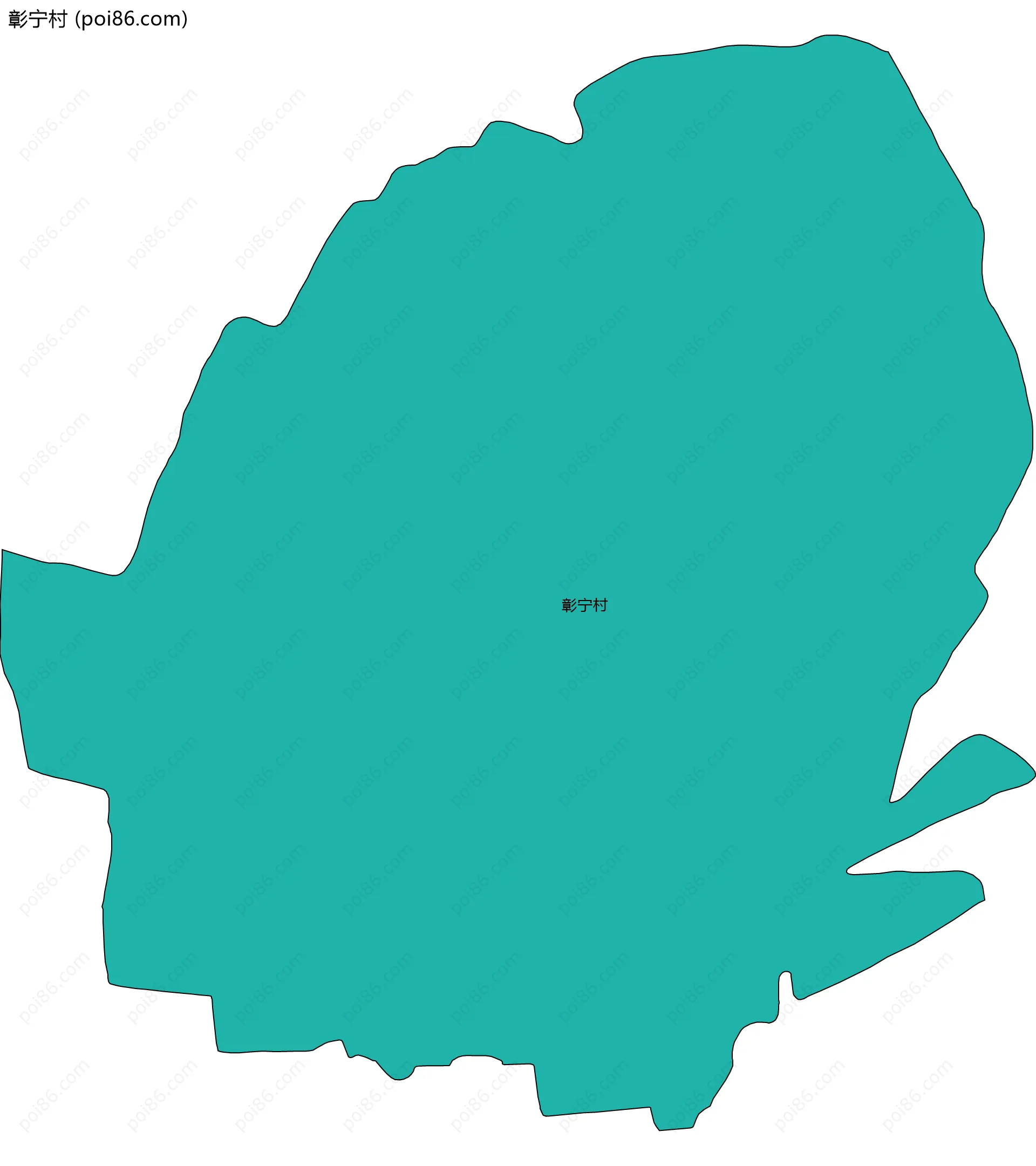 彰宁村边界地图